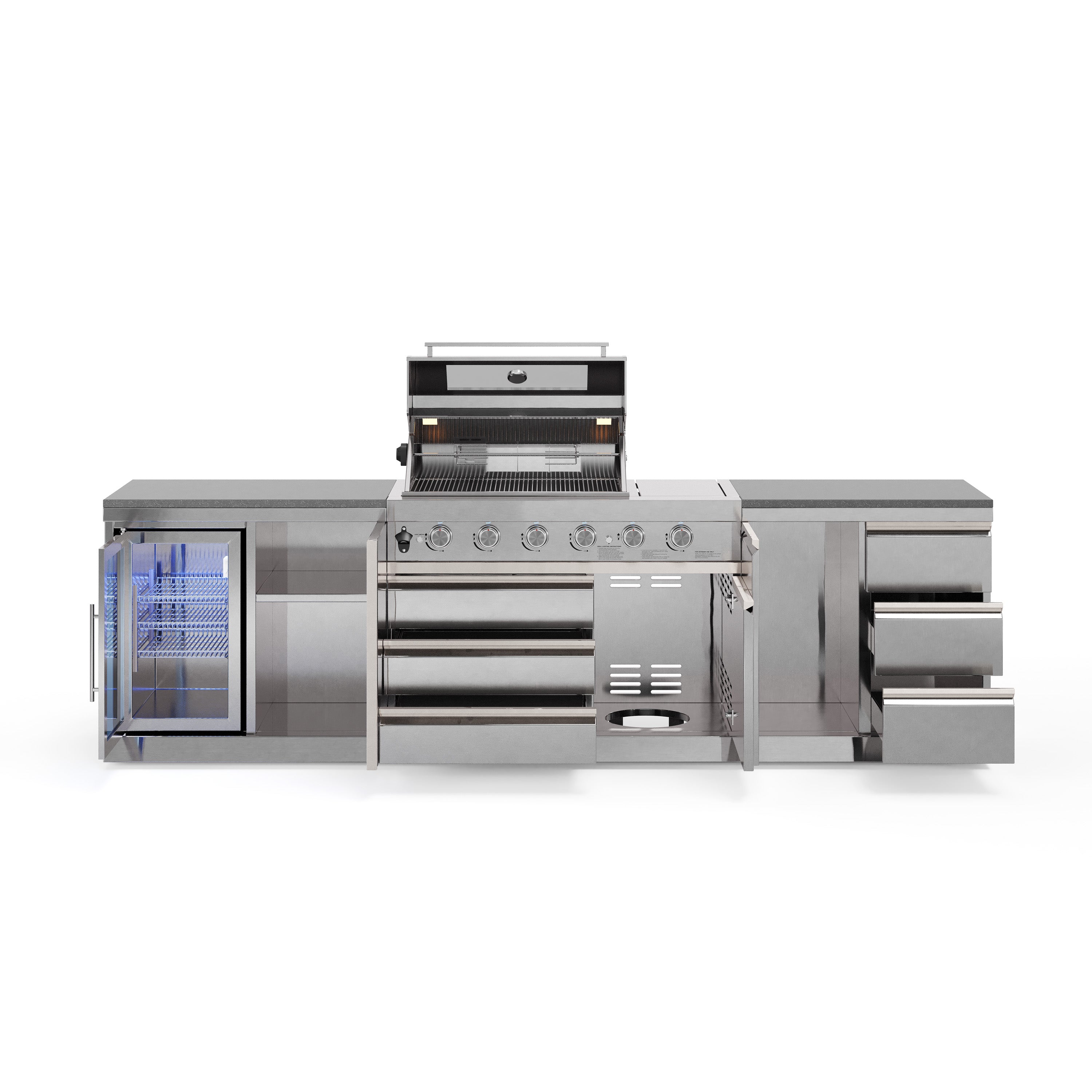 Cucina da esterno SB-M6 | Griglia a gas | Bello | Preparazione