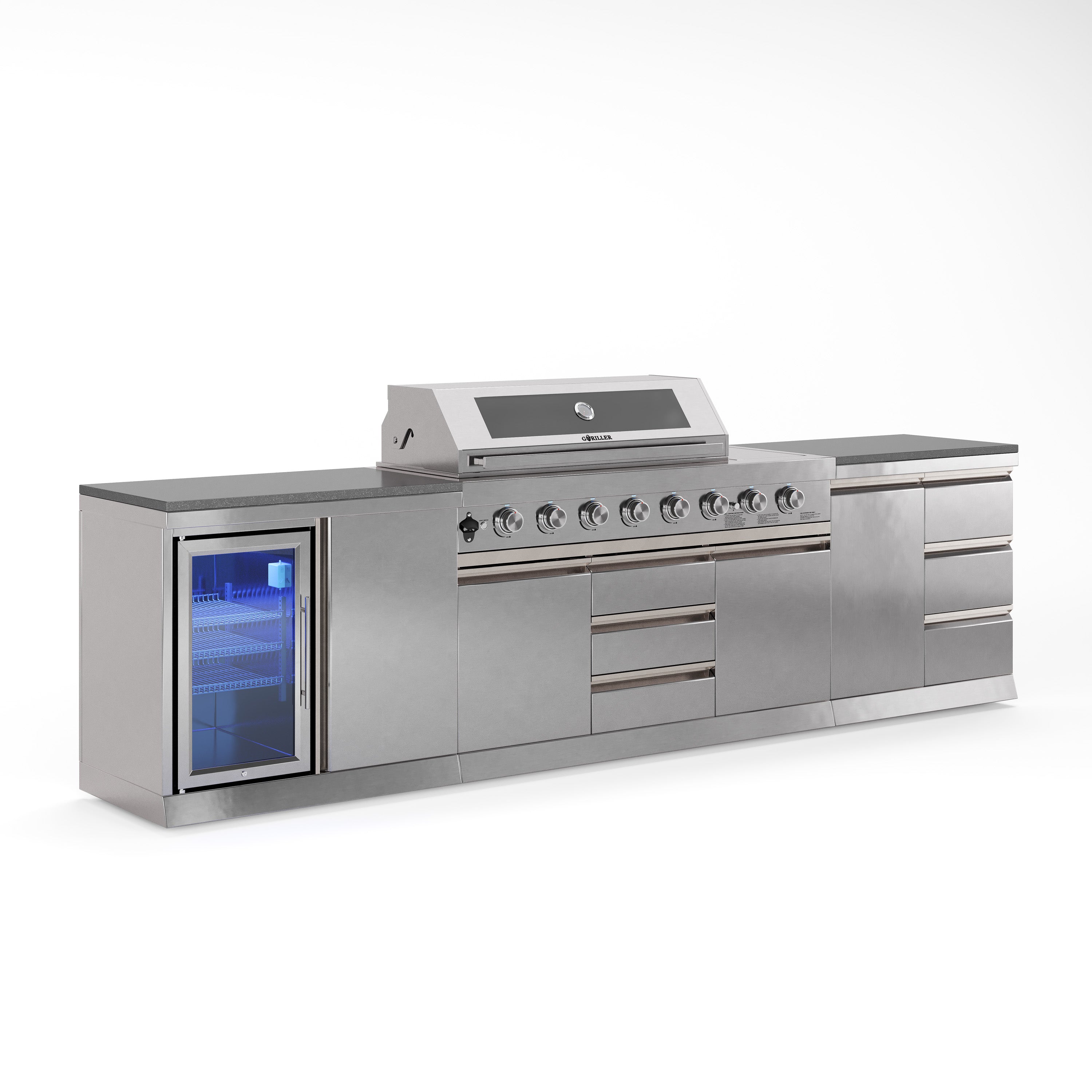Cucina da esterno SB-M6 | Griglia a gas | Bello | Preparazione