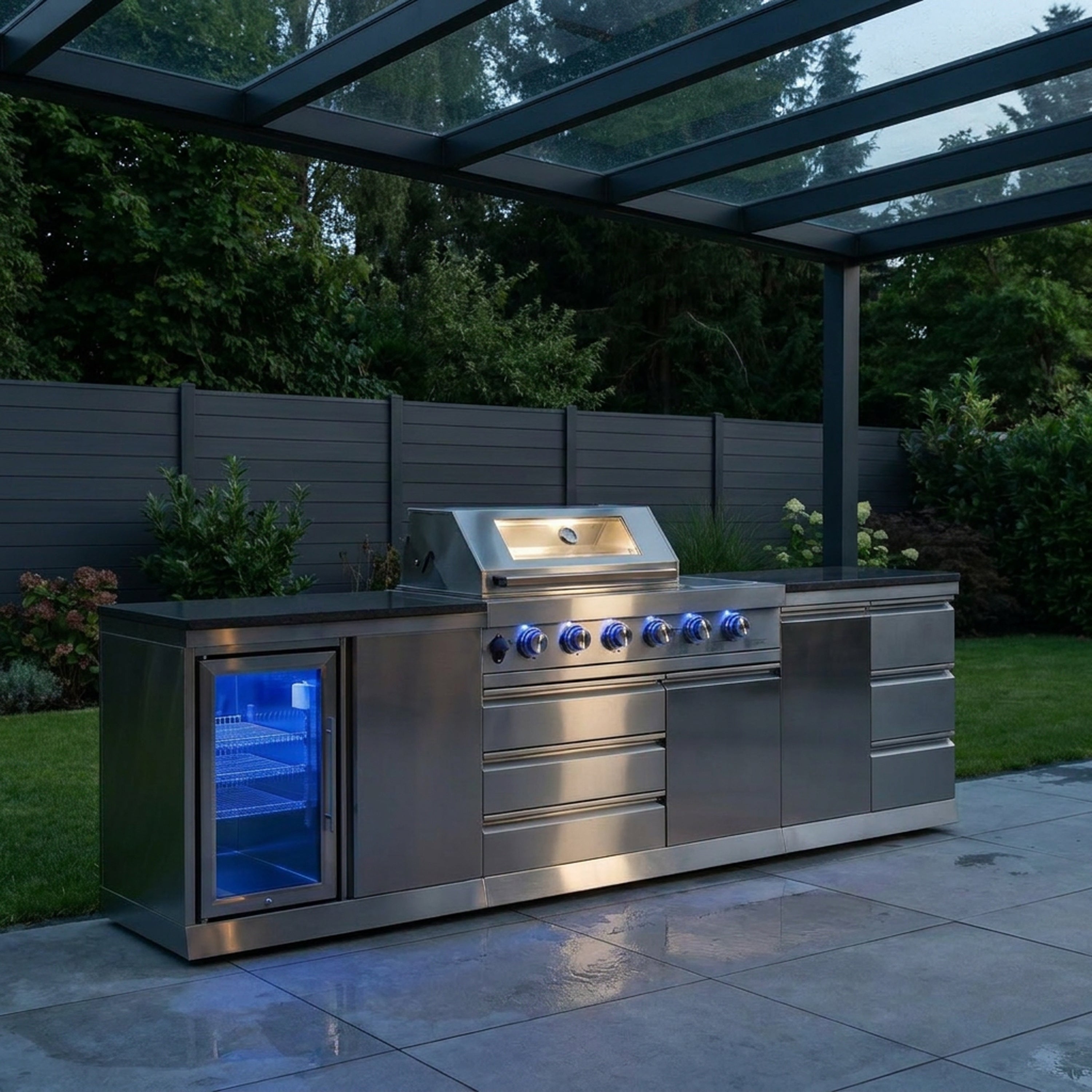 Cucina da esterno SB-M6 | Griglia a gas | Bello | Preparazione