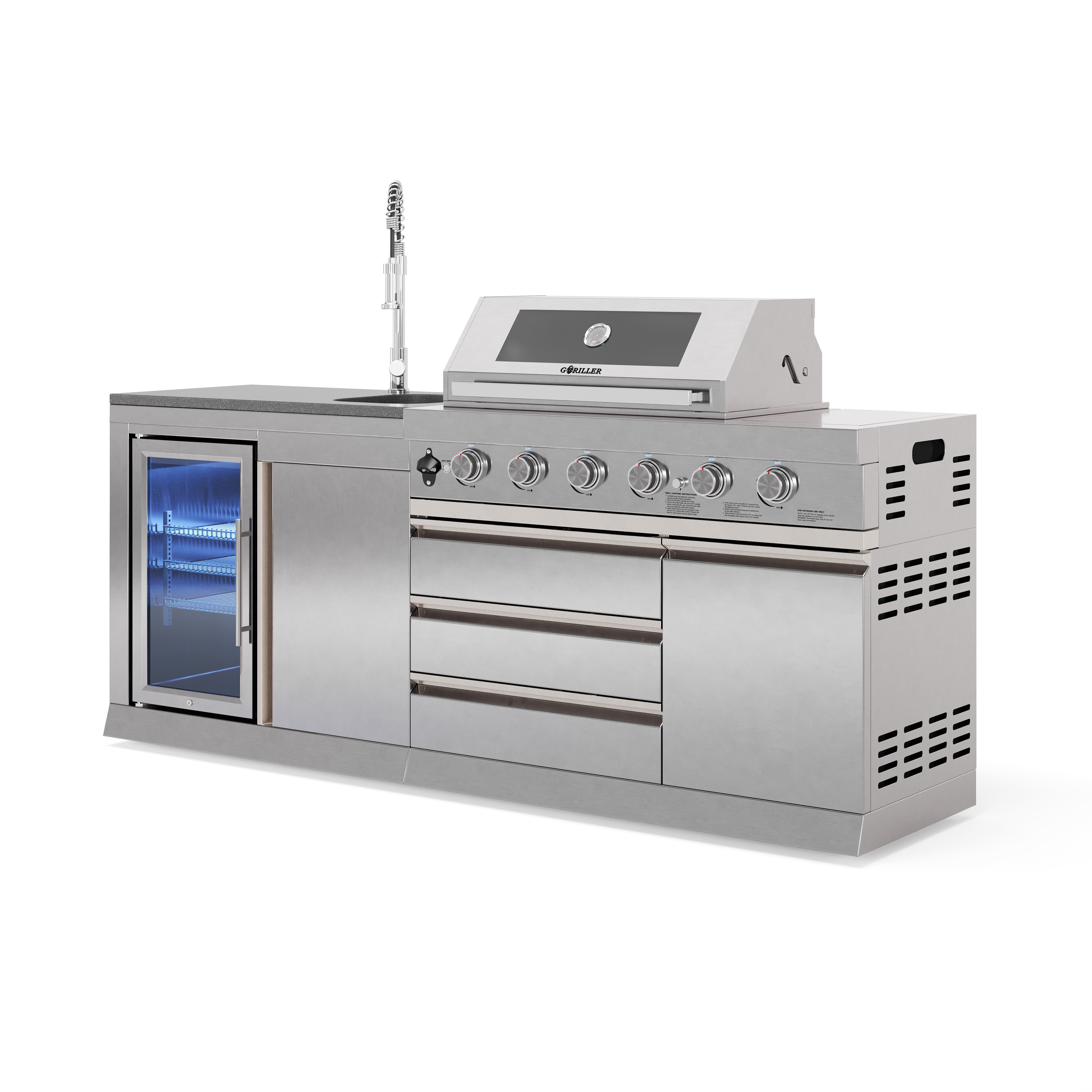 SB-S1 outdoor kitchen | Gas grill | Cool Clean
