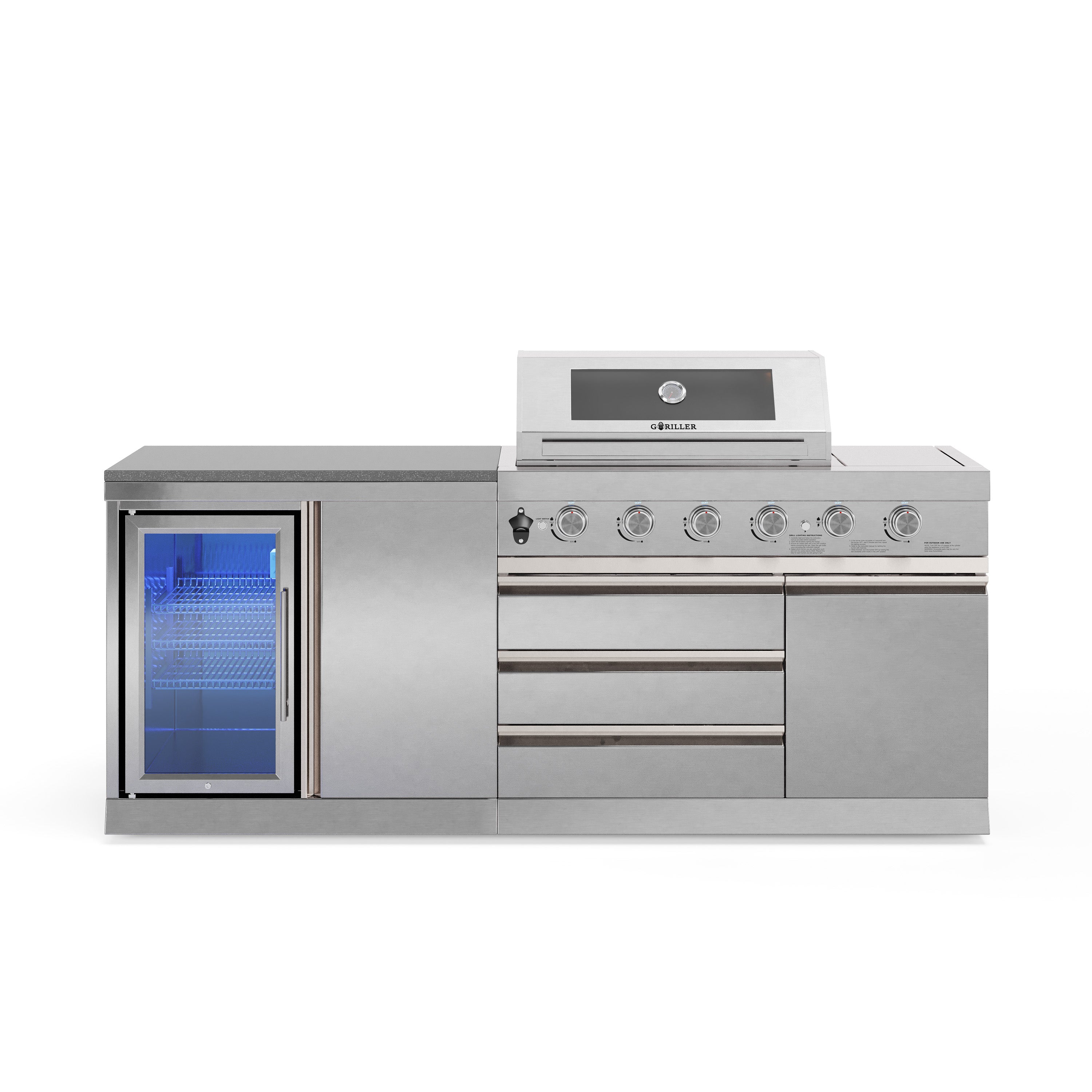 Cucina da esterno SB-S4 | Griglia a gas | Freddo