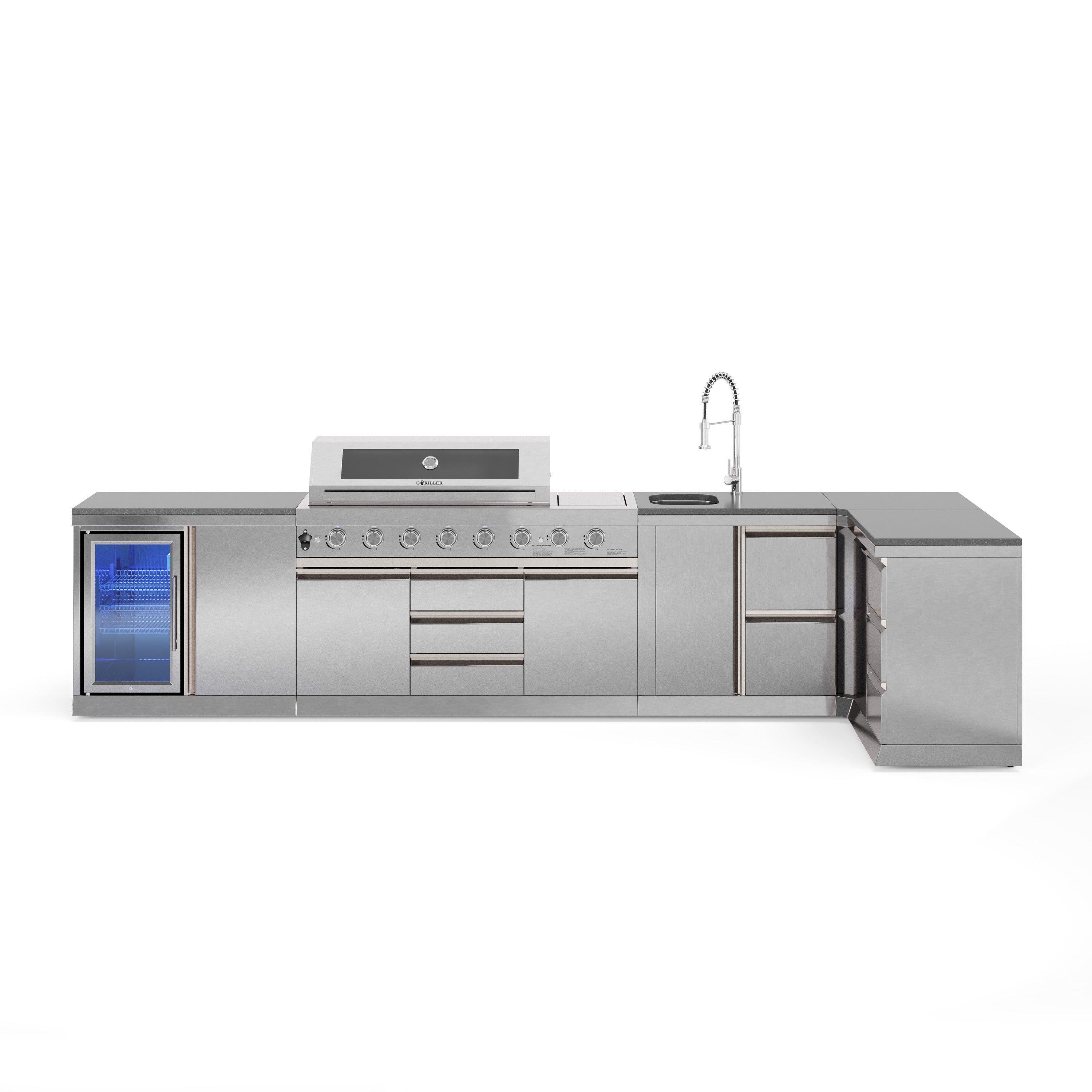 Cucina da esterno SB-XL2 | Griglia a gas | Bello | Pulito | Preparazione | Angolo