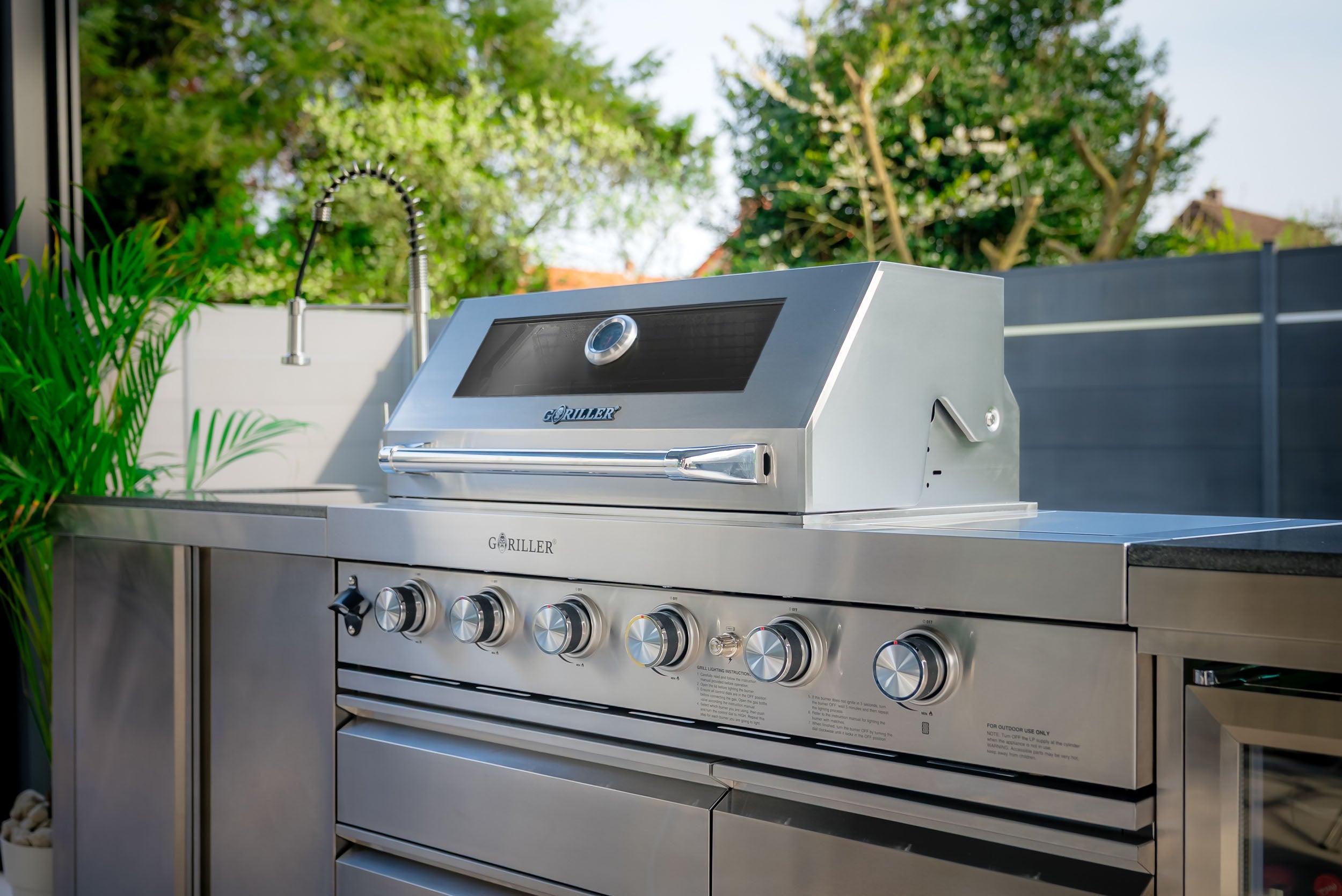 SB-M1 Outdoorküche | 6-Brenner Gasgrill | Cool-Duo | Clean