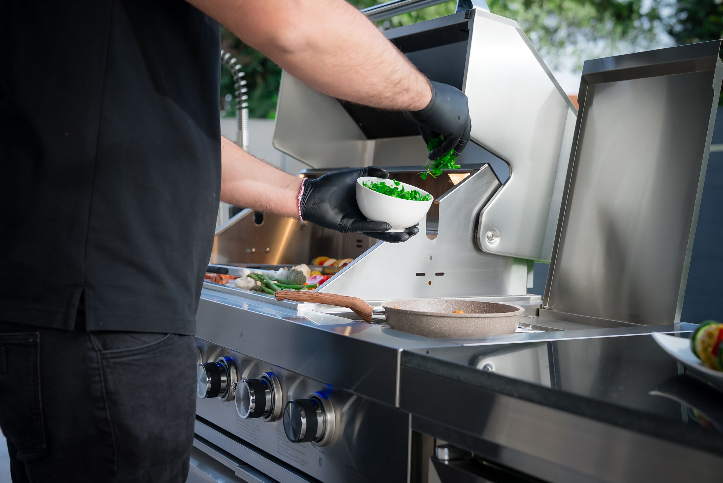 SB-M1 Outdoorküche | 6-Brenner Gasgrill | Cool-Duo | Clean