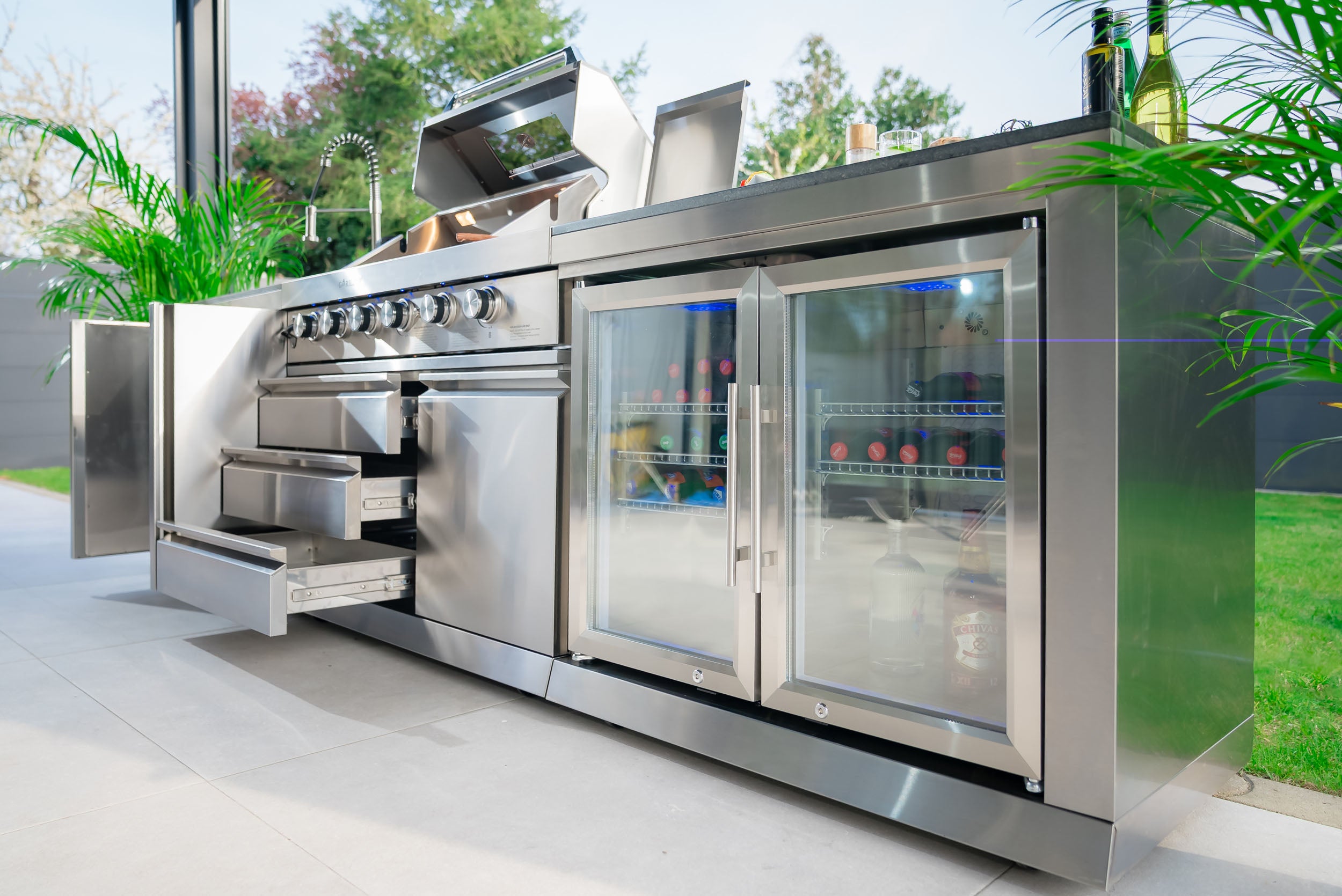 SB-M1 Outdoorküche | 6-Brenner Gasgrill | Cool-Duo | Clean