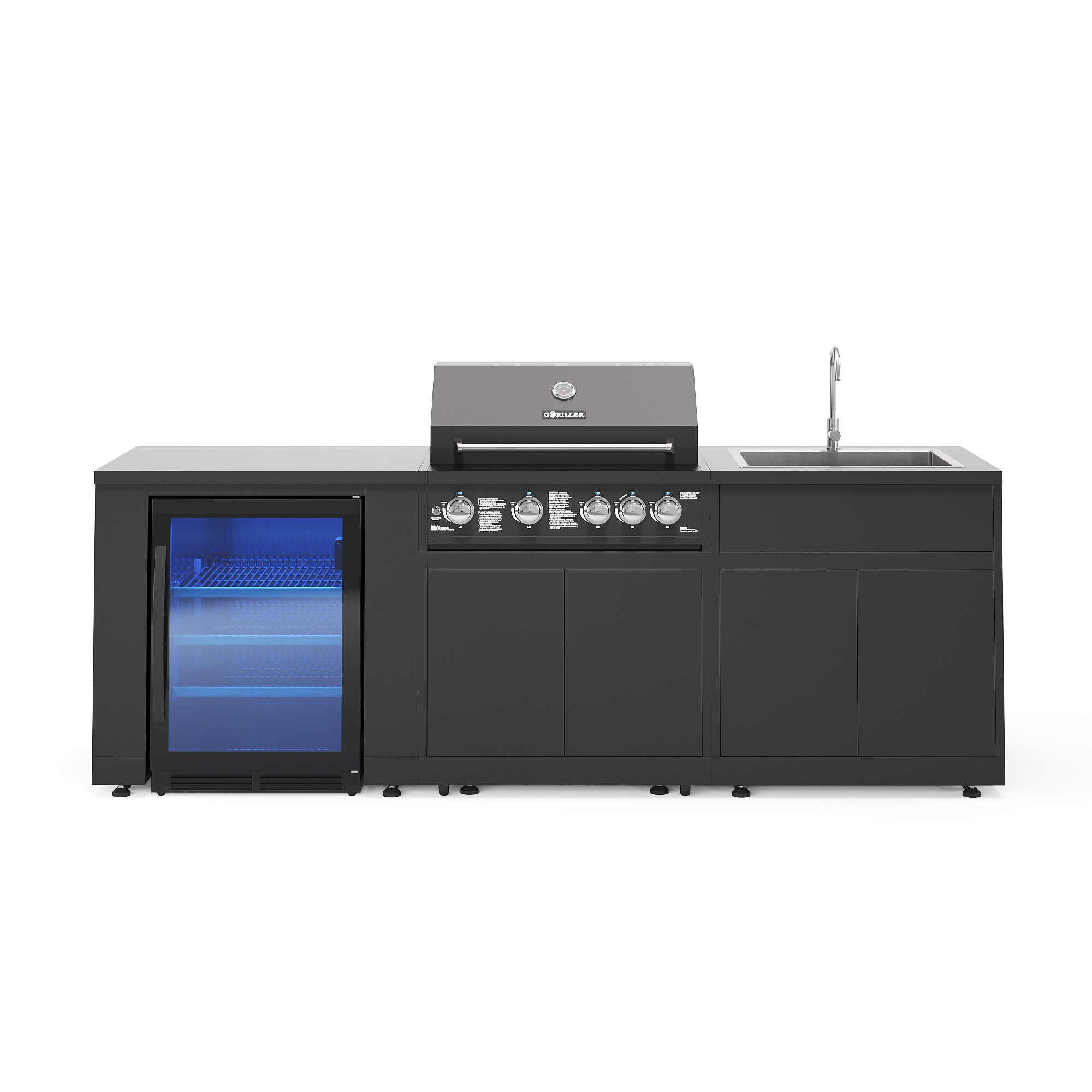 Jungle M1 Outdoorküche | 5-burner gas grill | Cool | Clean