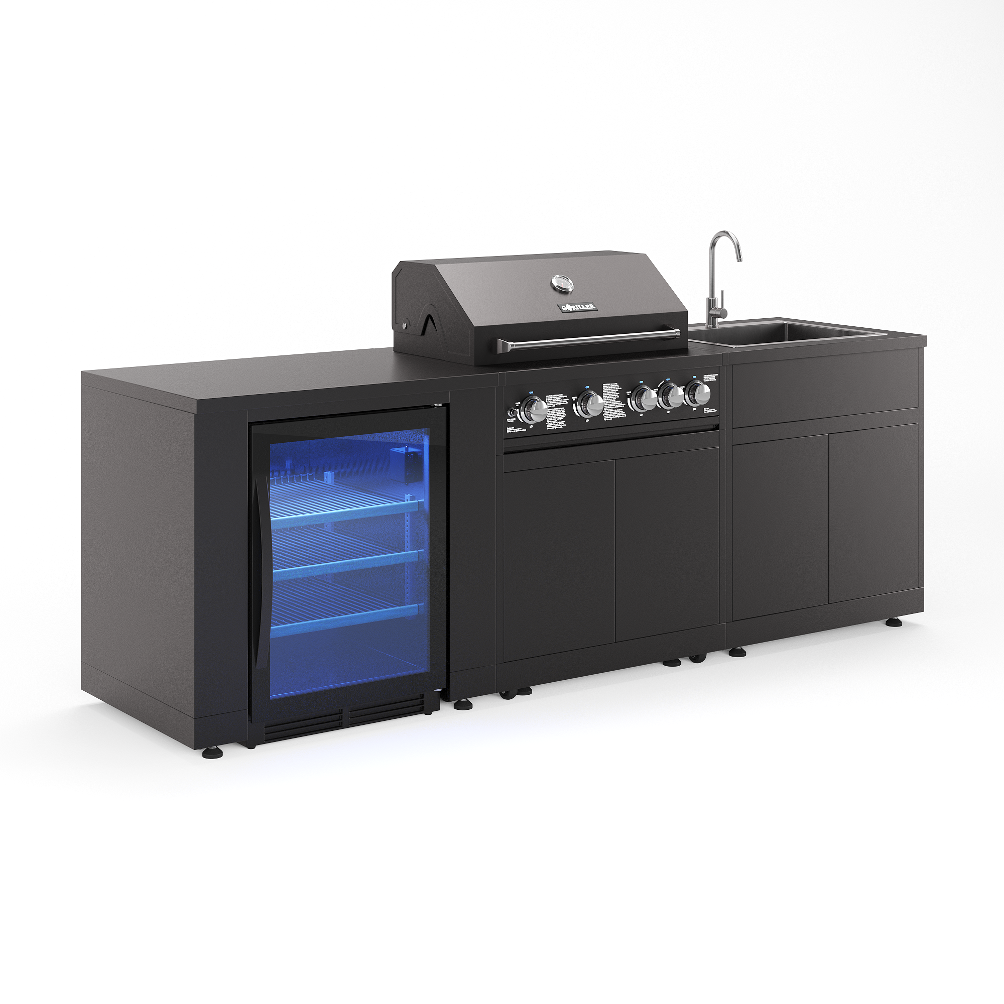 Jungle M1 Outdoorküche | 5-burner gas grill | Cool | Clean