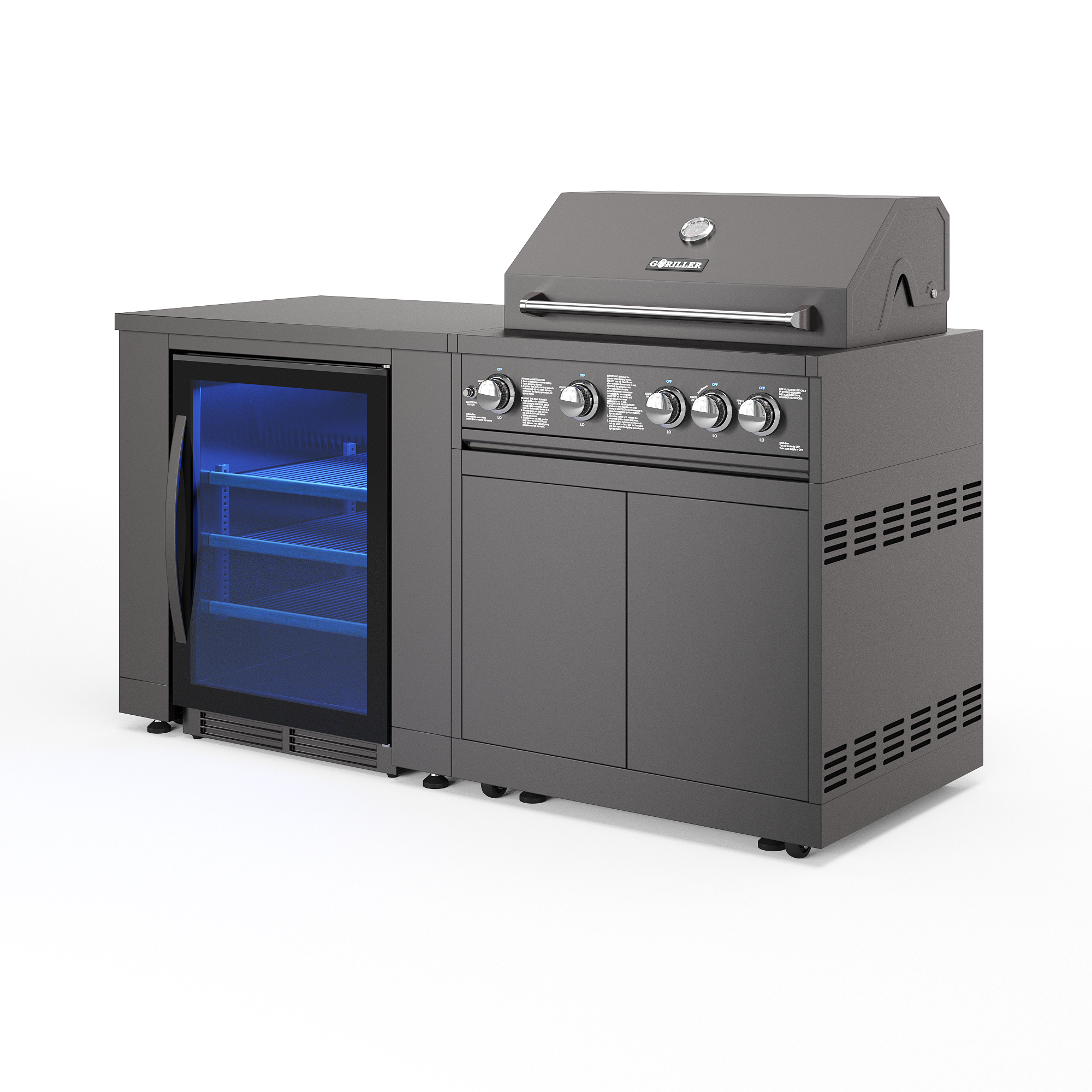 Jungle S1 Outdoorküche | Grill de gas de 5 quemadores | Fresco