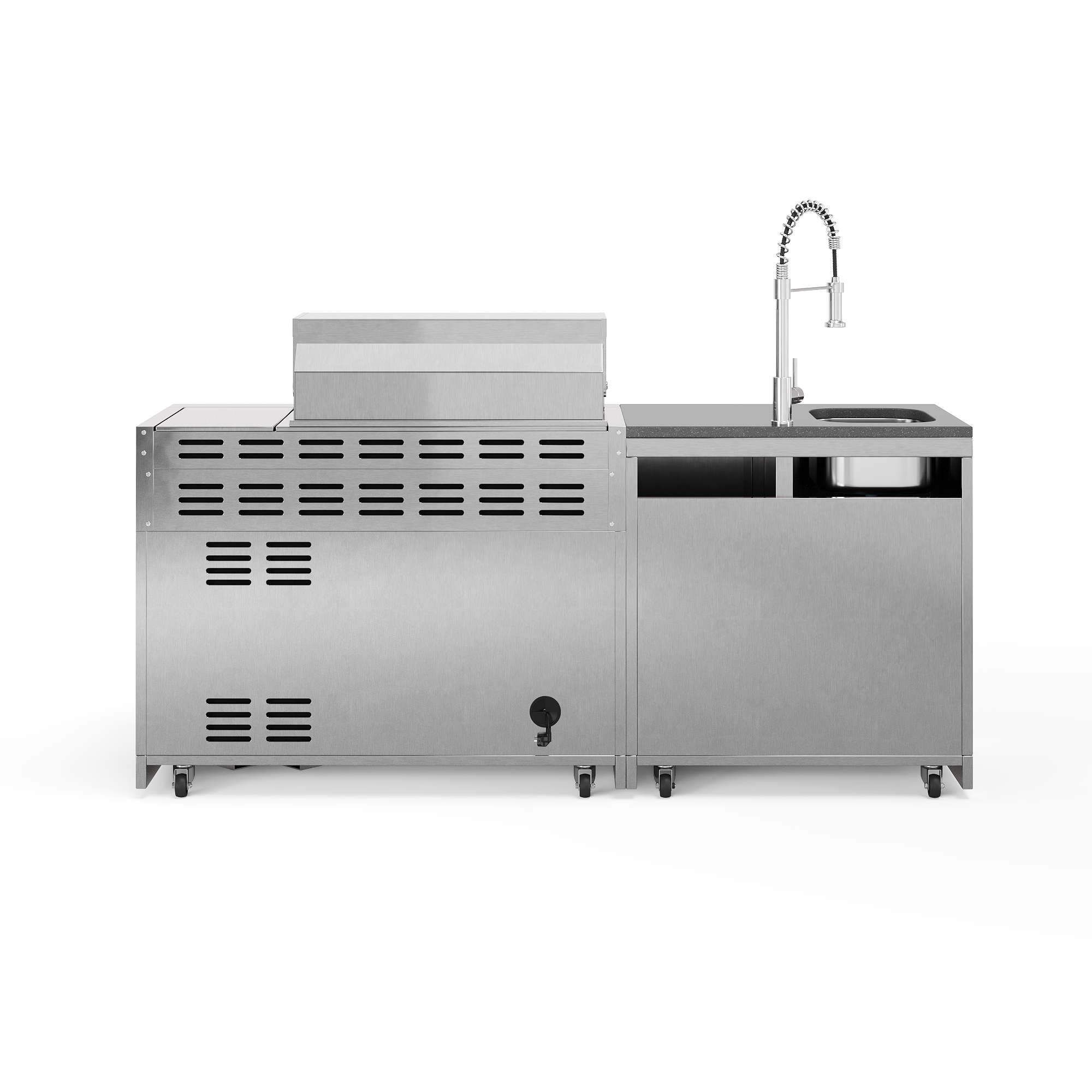 SB-S3 Outdoorküche | 6-Brenner Gasgrill | Clean