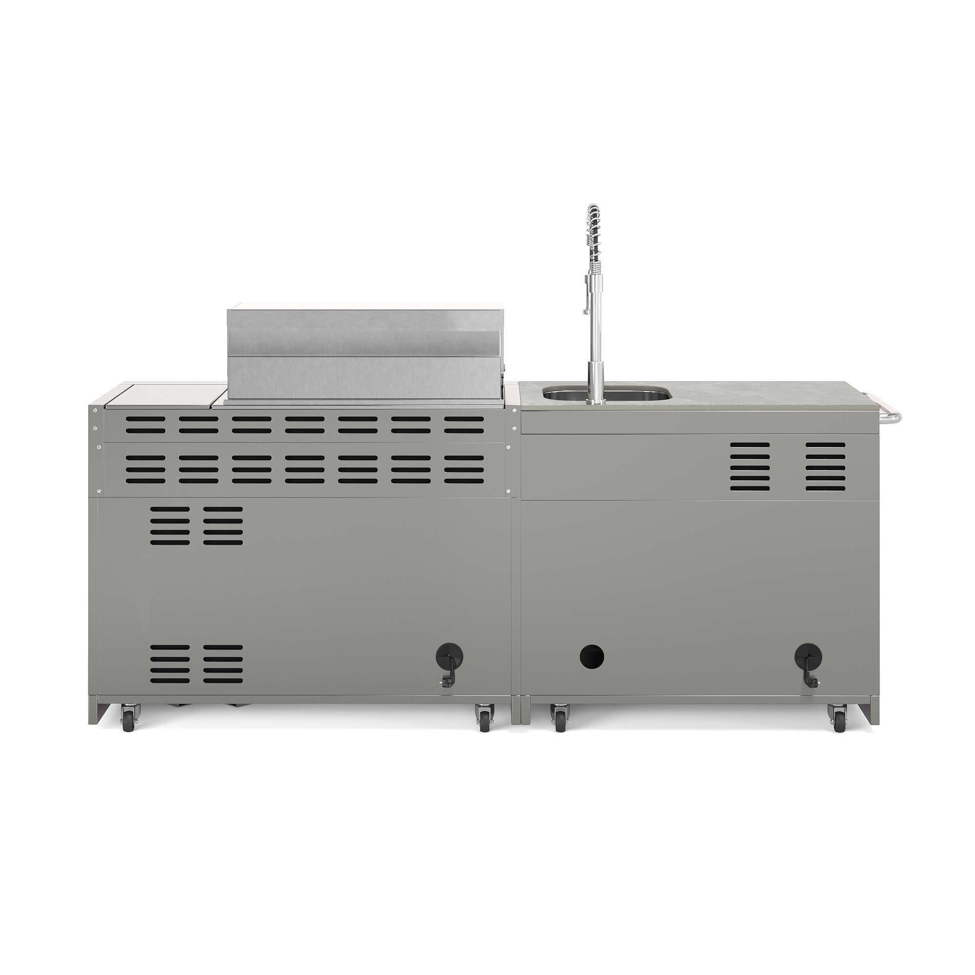 EMPIRE S3 Outdoorküche | 6-Brenner Gasgrill | Cool-Clean