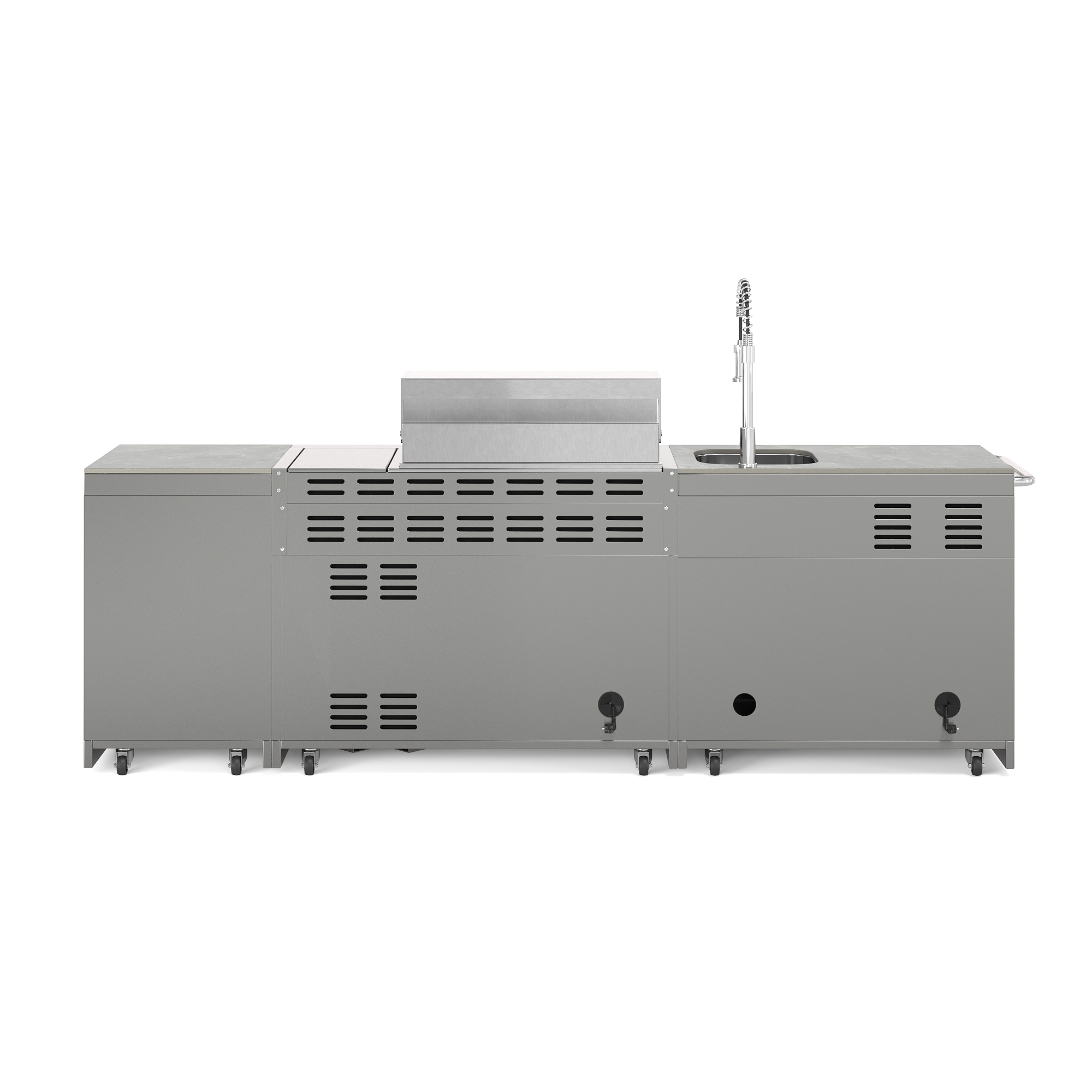 EMPIRE M2 Outdoorküche | 6-Brenner Gasgrill | Cool-Clean | Prep