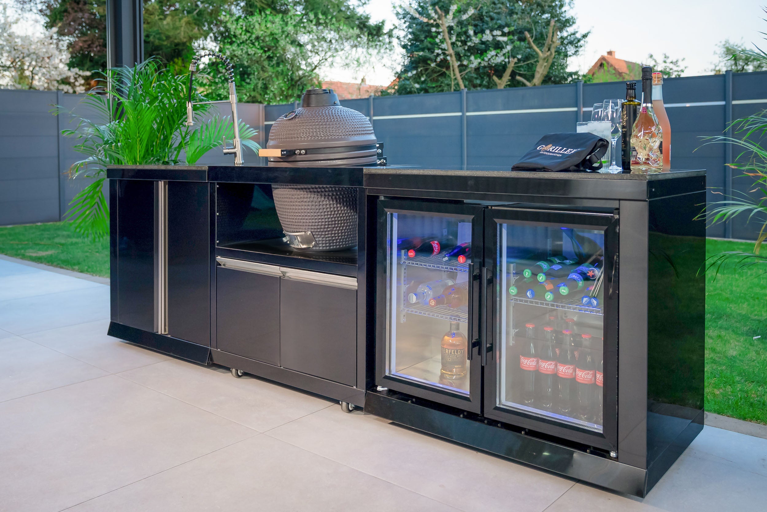 SB-M1 OUTDOORKUCHE | 4 + 2 Grill à gaz | Duo cool | Faire le ménage