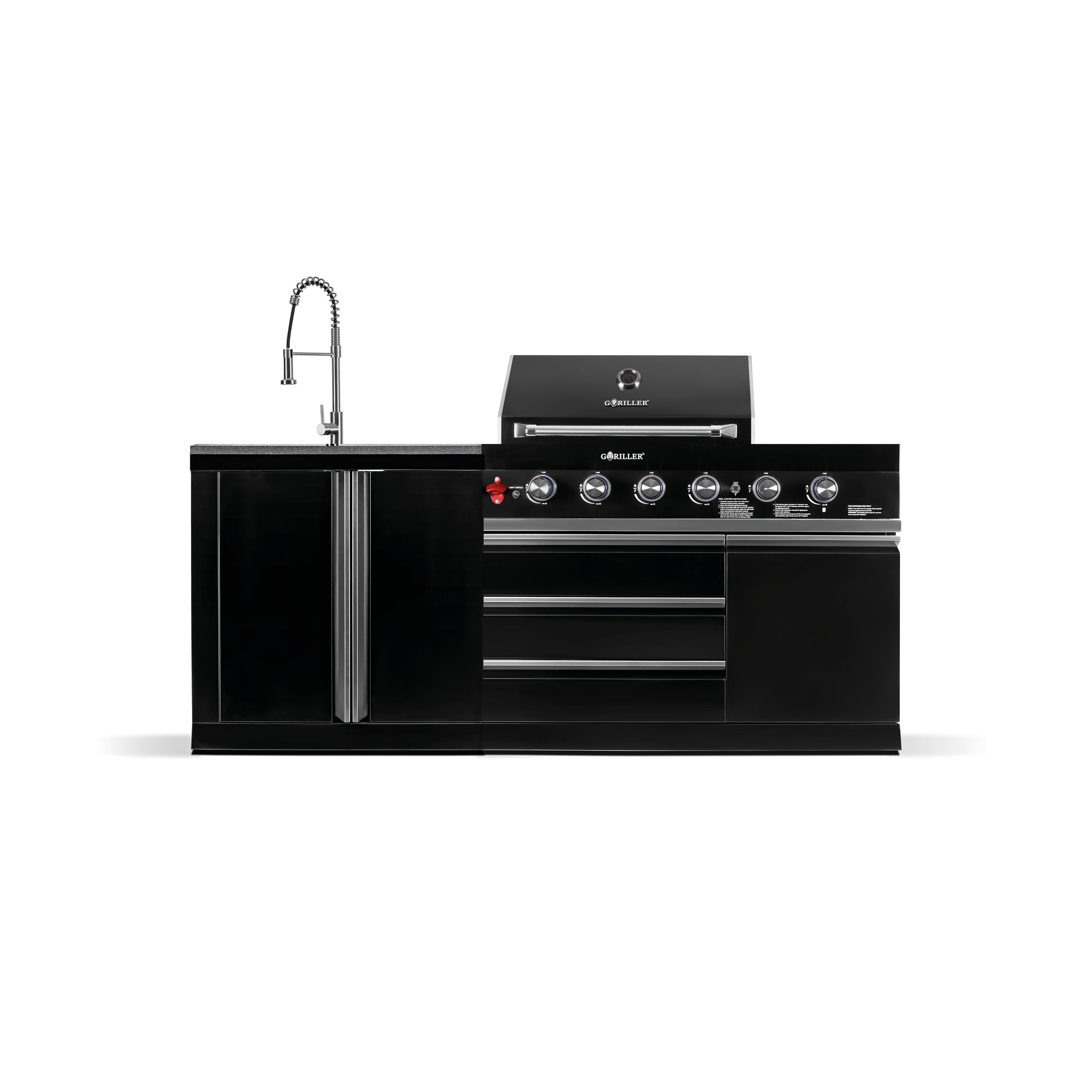 BB-S8 Outdoor-Küche | 4+2 Gasgrill | Clean