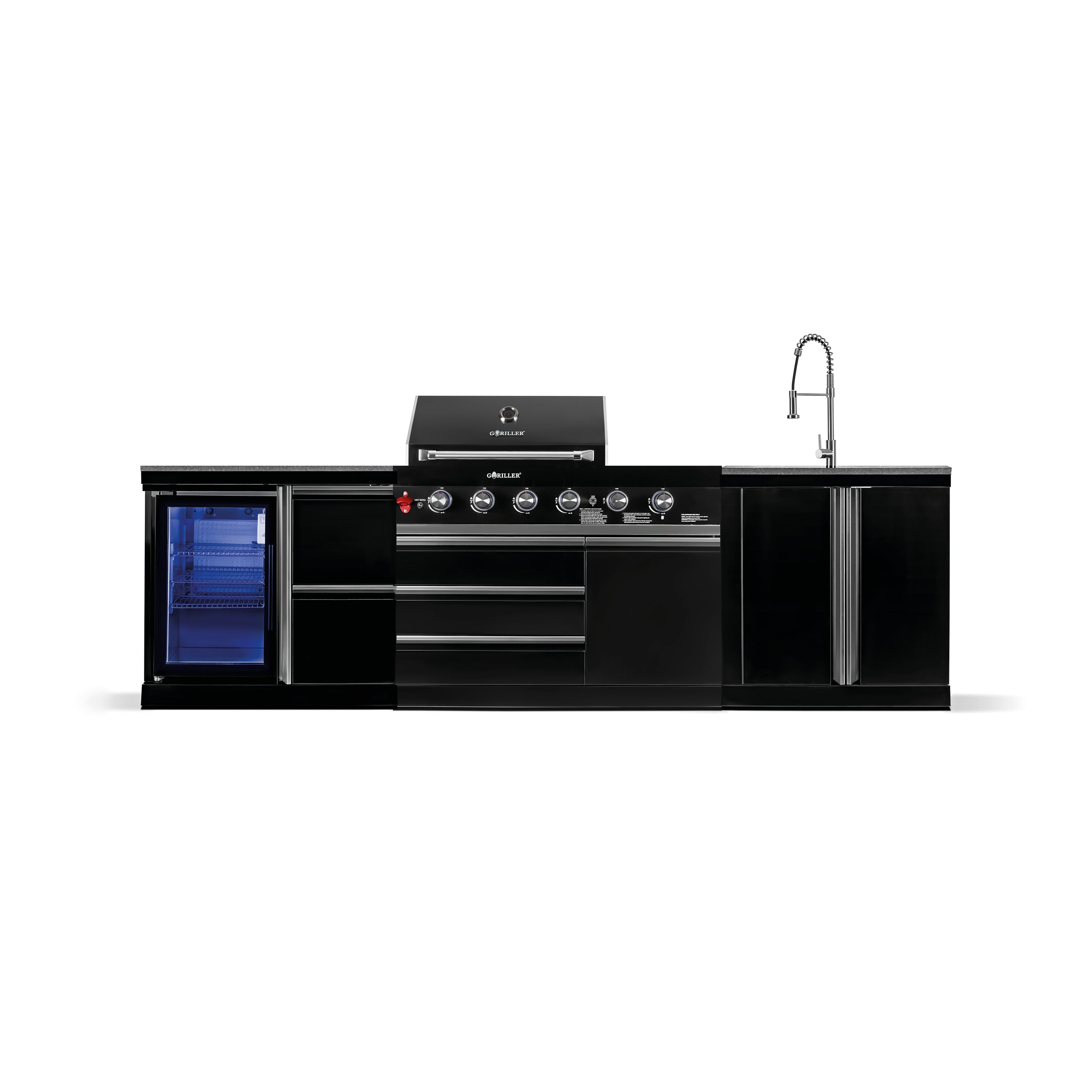 BB-M12 Outdoor-Küche | 4+2 Gasgrill | Cool | Clean