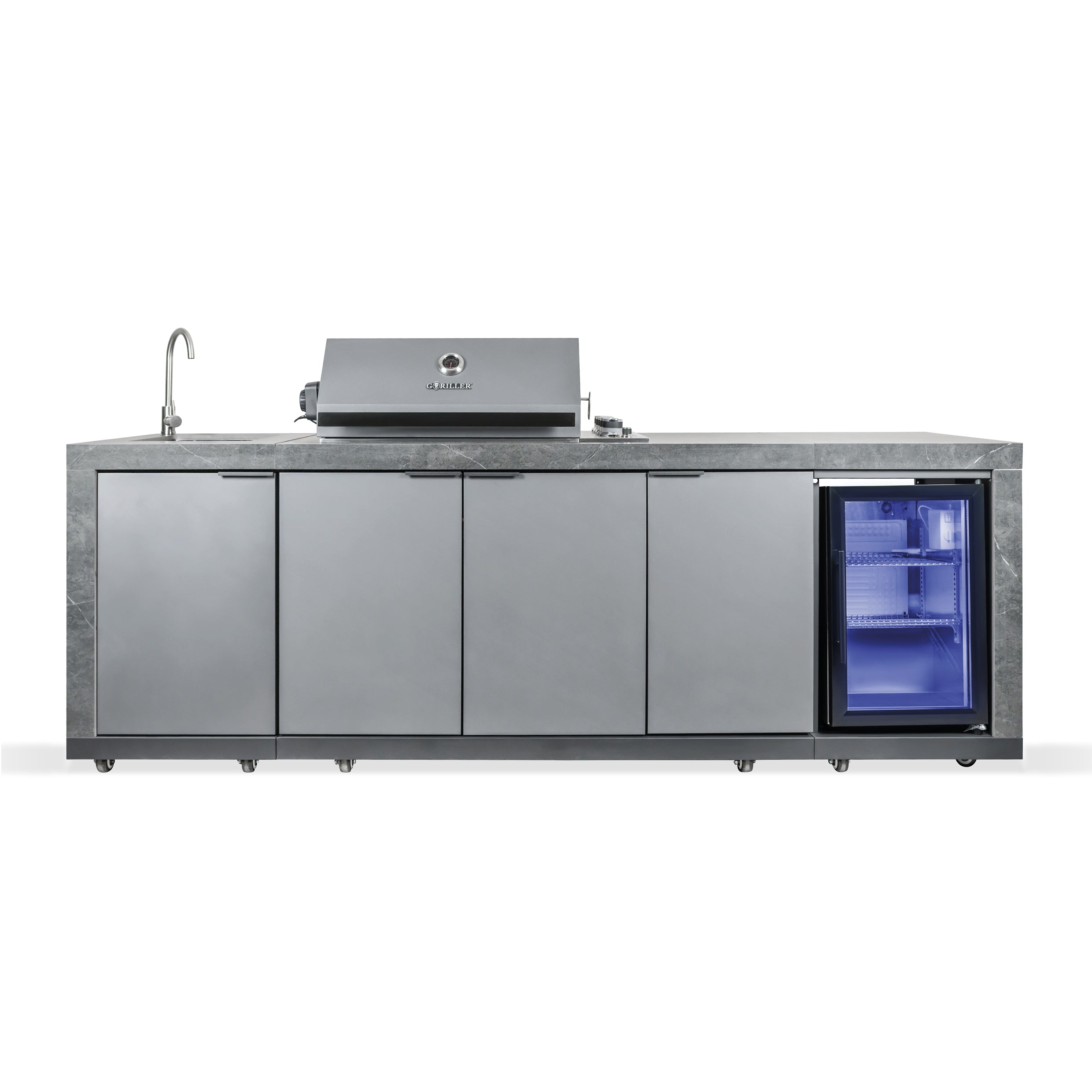 KING Outdoorküche | 4+1 Brenner Gasgrill | Cool | Clean