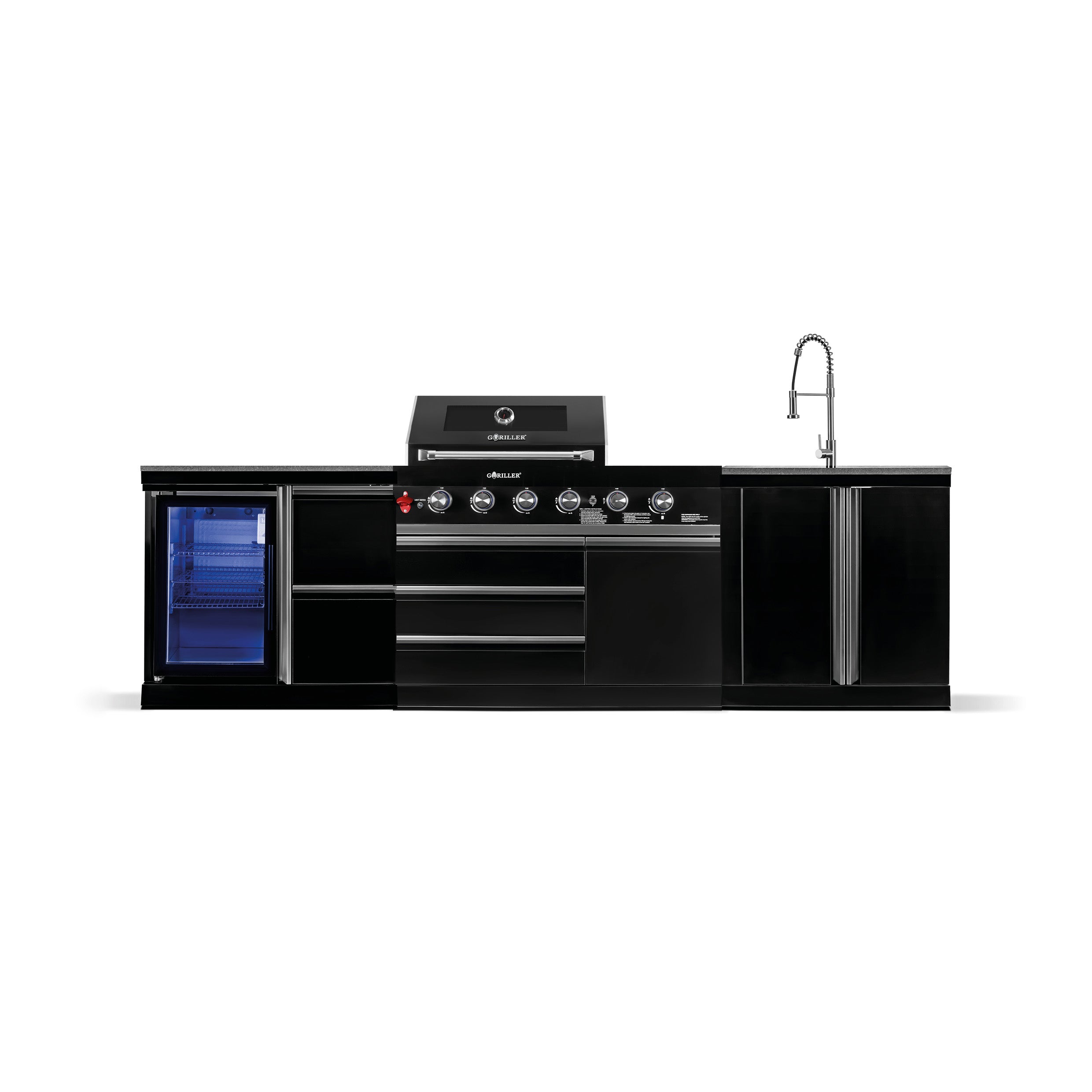 BB-M12 Outdoor-Küche | 4+2 Gasgrill | Cool | Clean