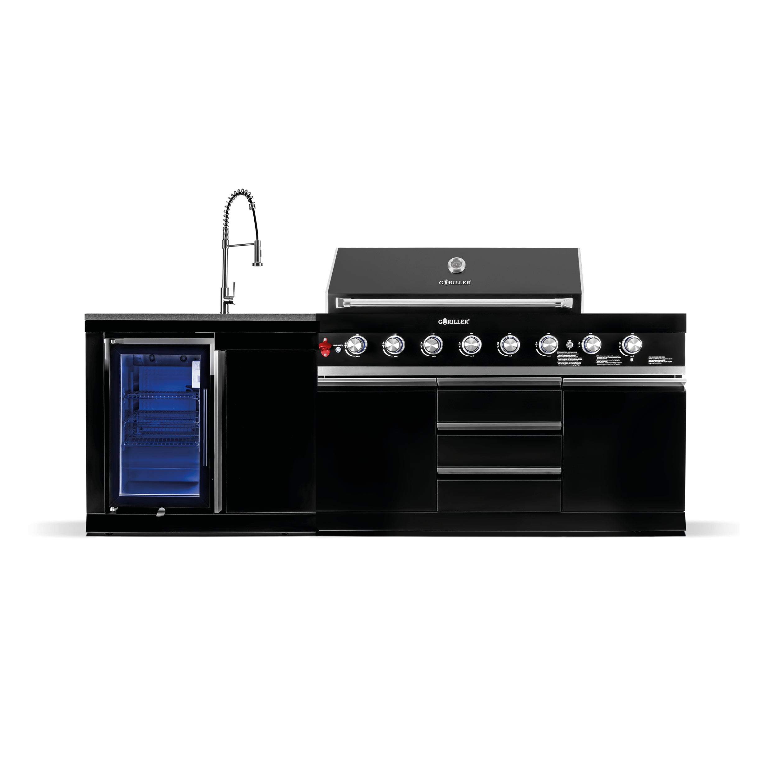 BB-S1 Outdoor-Küche | 6+2 Gasgrill | Cool-Clean