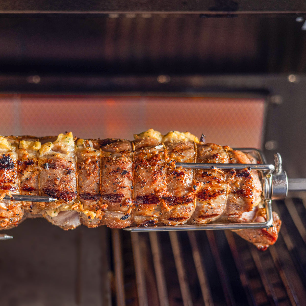 Rotisserie for 6-burner gas grill