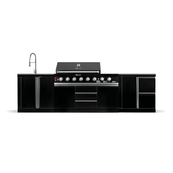 BB-M4 Outdoor-Küche | 6+2 Gasgrill | Clean | Prep