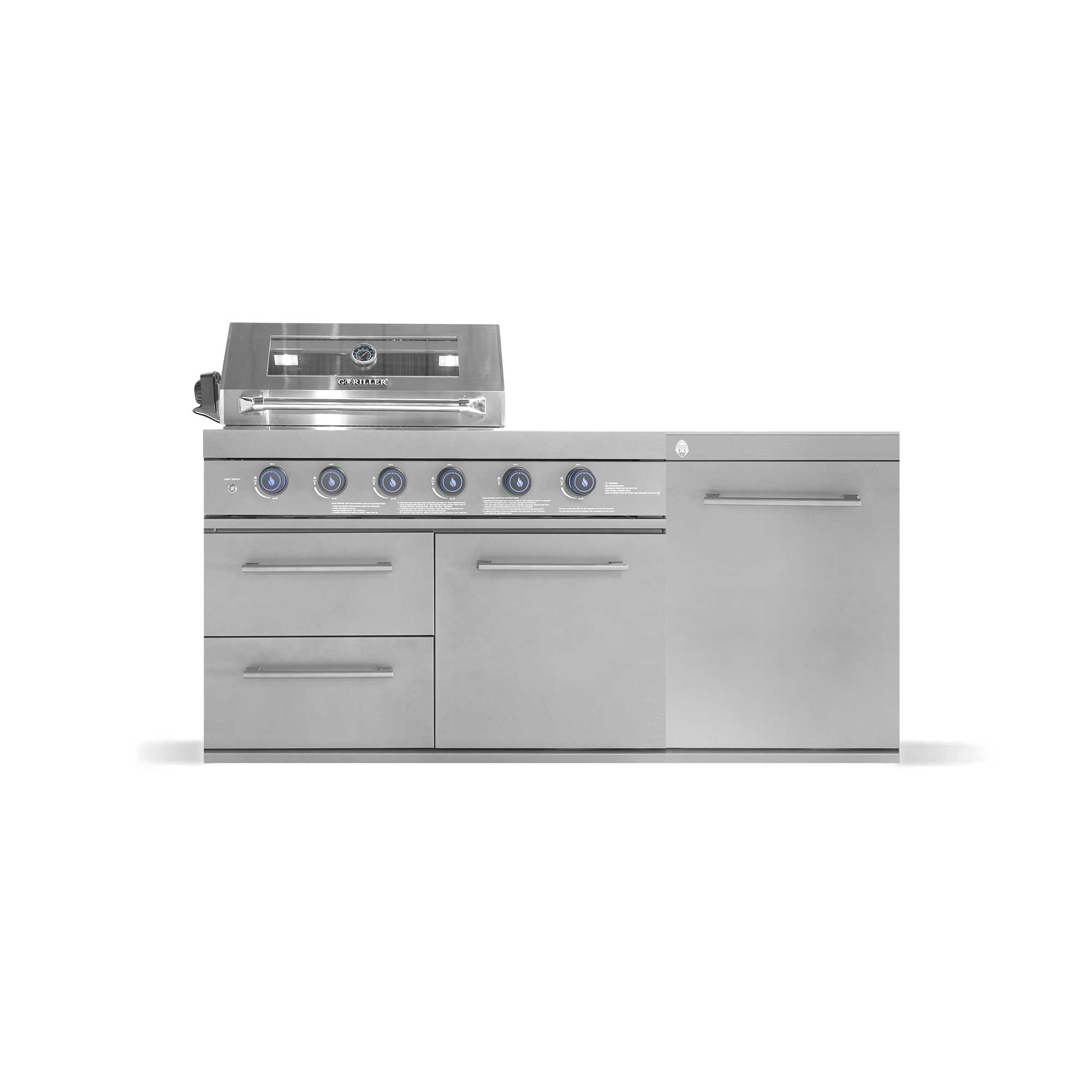EMPIRE S4 Outdoorküche | 6-Brenner Gasgrill | Prep