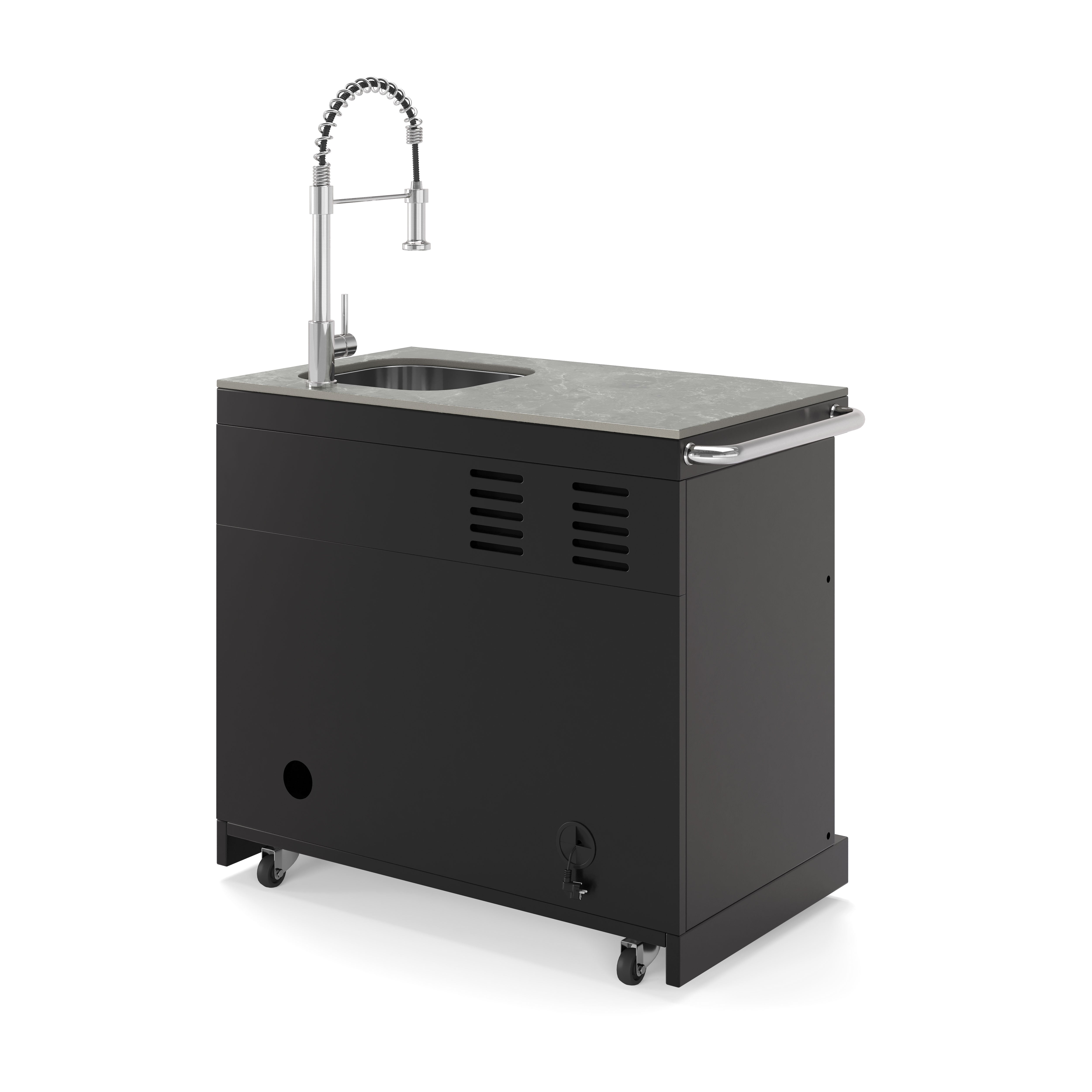 EMPIRE COOL-CLEAN Kühlschrank-Spülbecken Schwarz