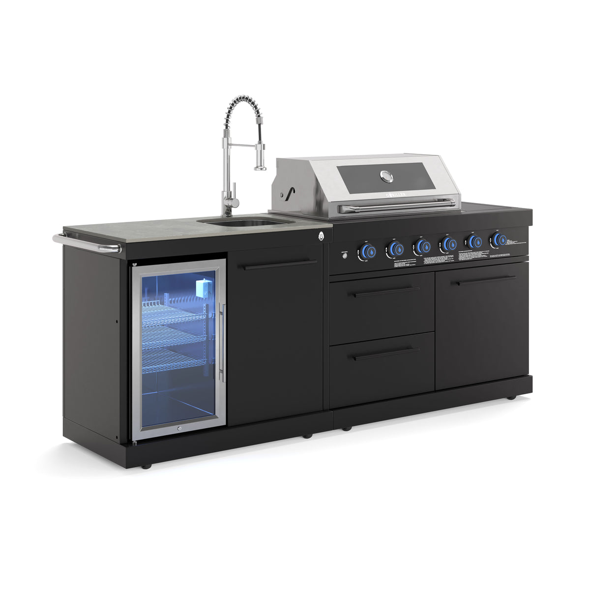 EMPIRE S1 Outdoorküche | Gasgrill | Cool-Clean Schwarz