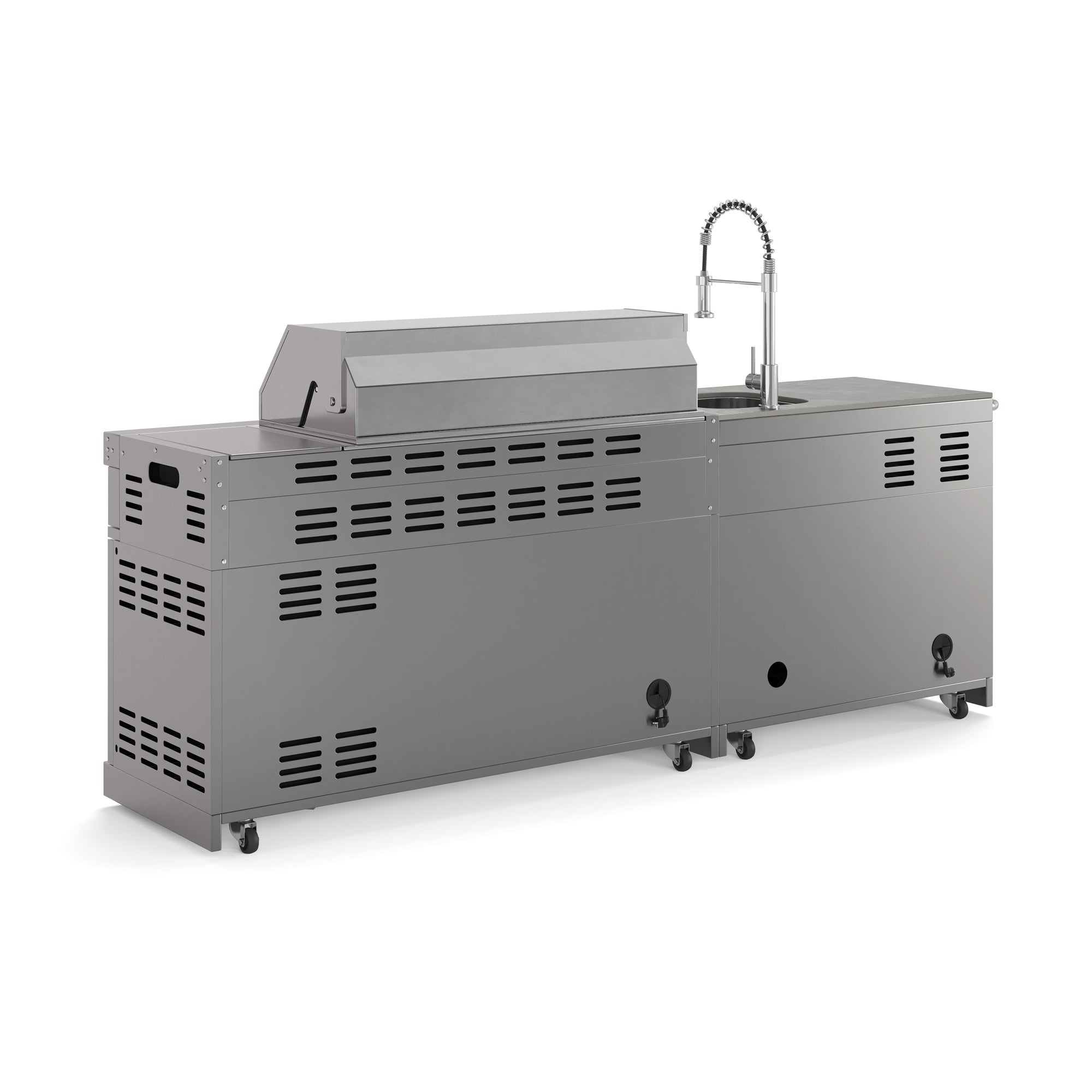 EMPIRE S1 Outdoorküche | Gasgrill | Cool-Clean Grau