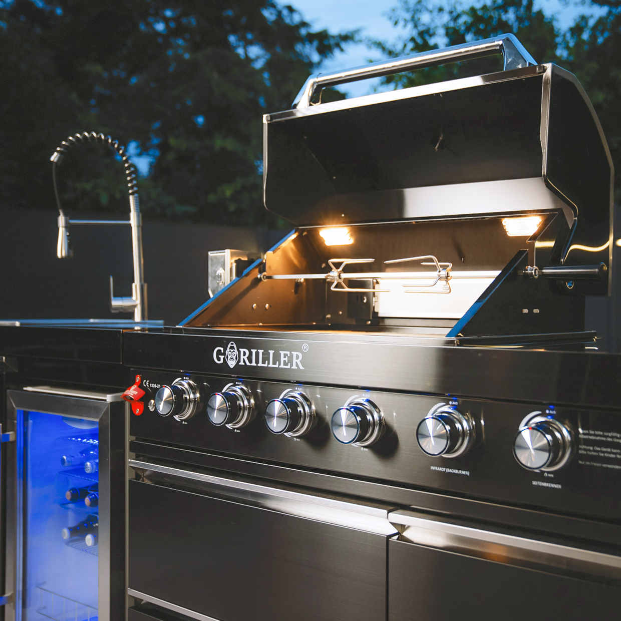 BB-S1 Outdoor-Küche | 6+2 Gasgrill | Cool Clean