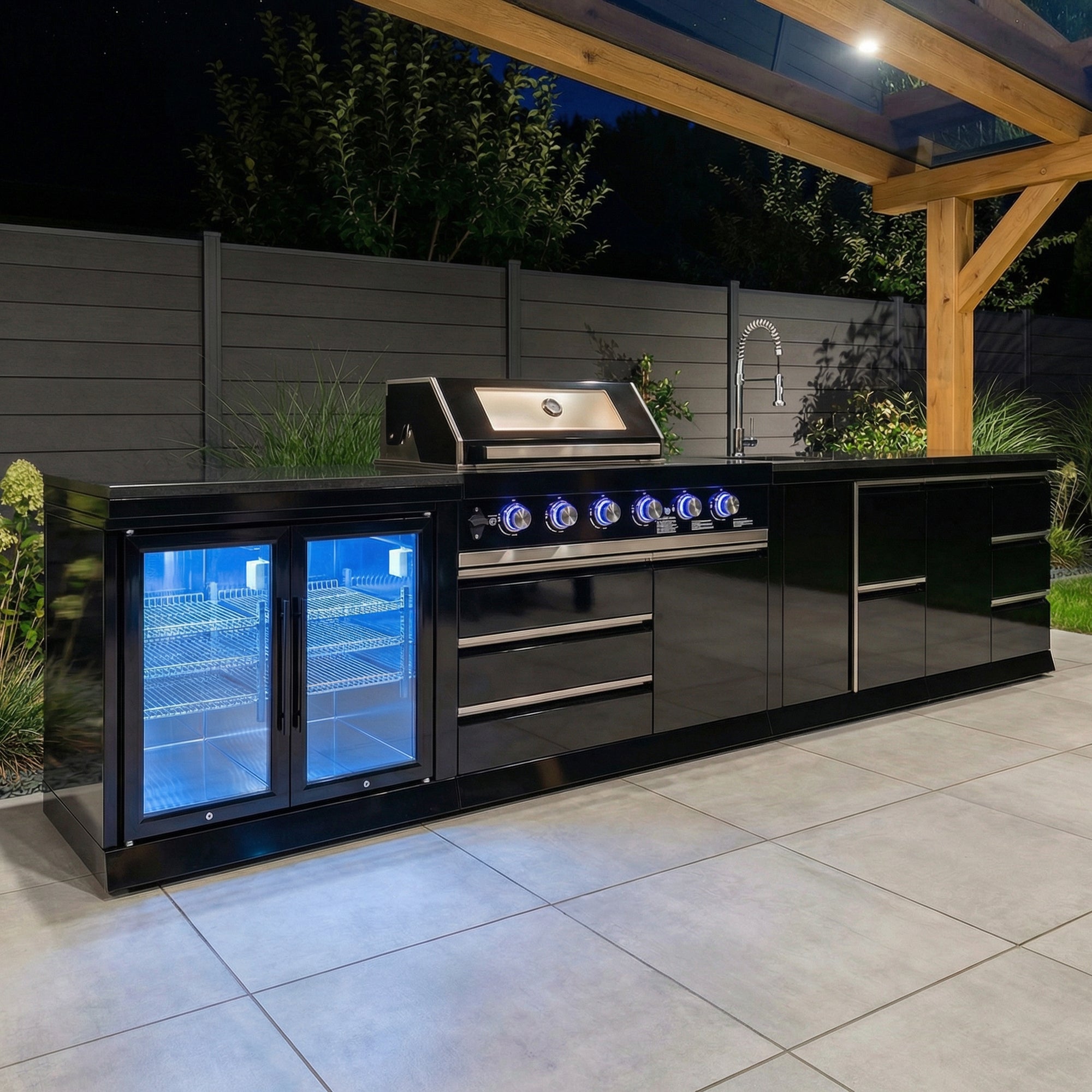 BB-L1 Outdoorküche | Gasgrill | Cool-Duo | Clean | Prep