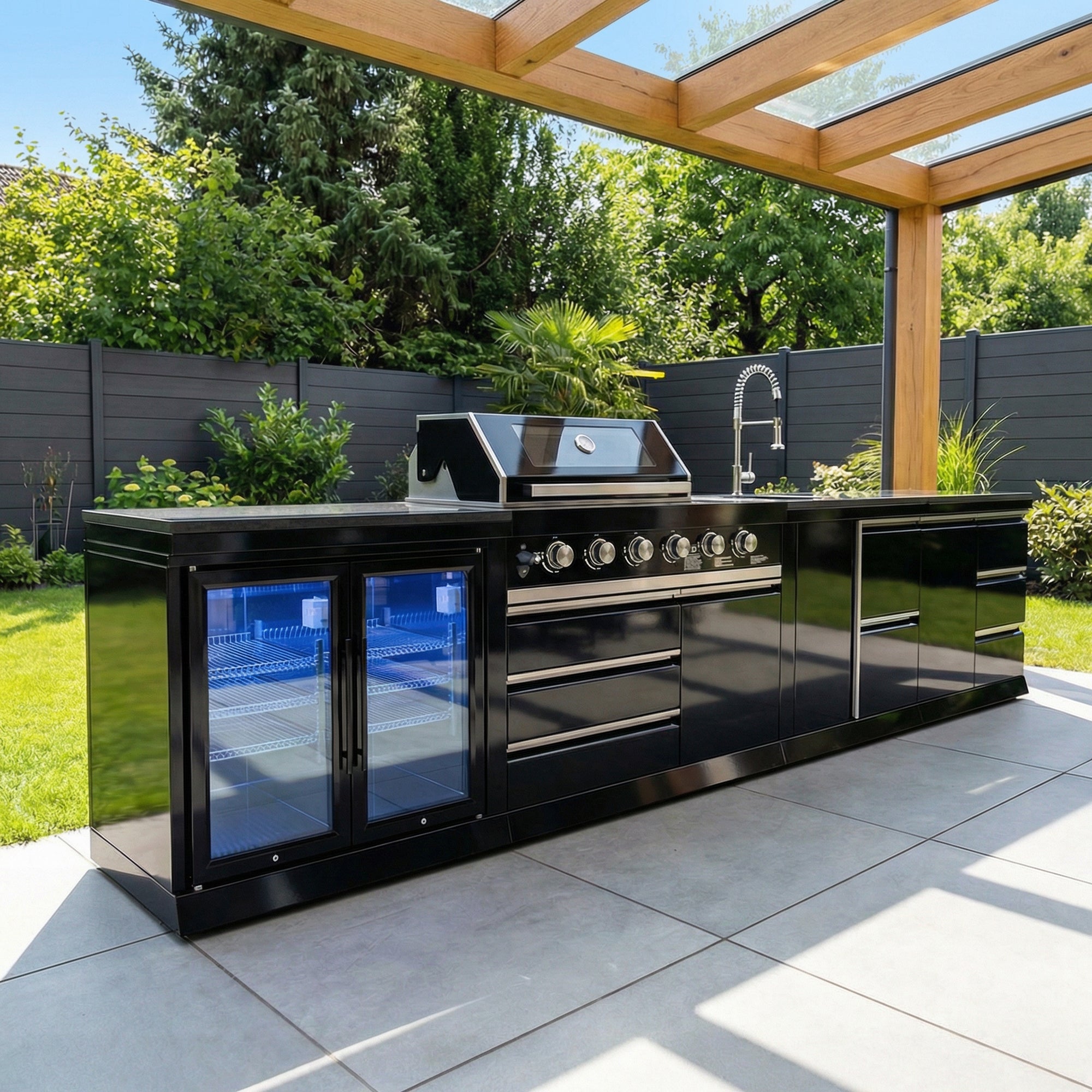 BB-L1 Outdoorküche | Gasgrill | Cool-Duo | Clean | Prep