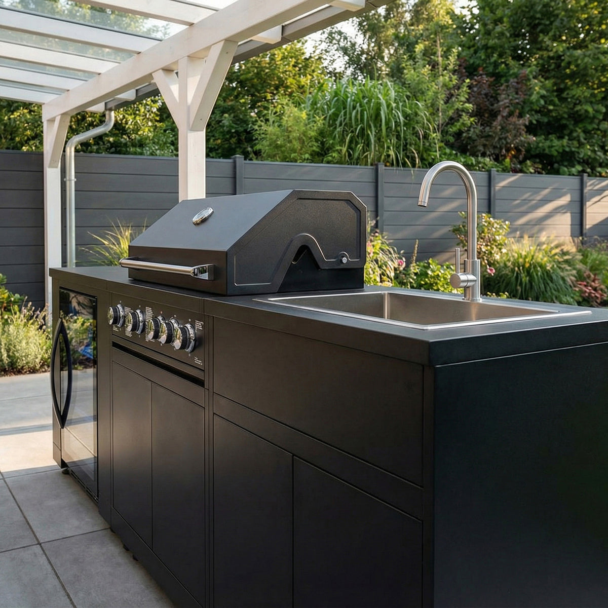 JUNGLE M1 Outdoorküche | 5-Brenner Gasgrill | Cool | Clean