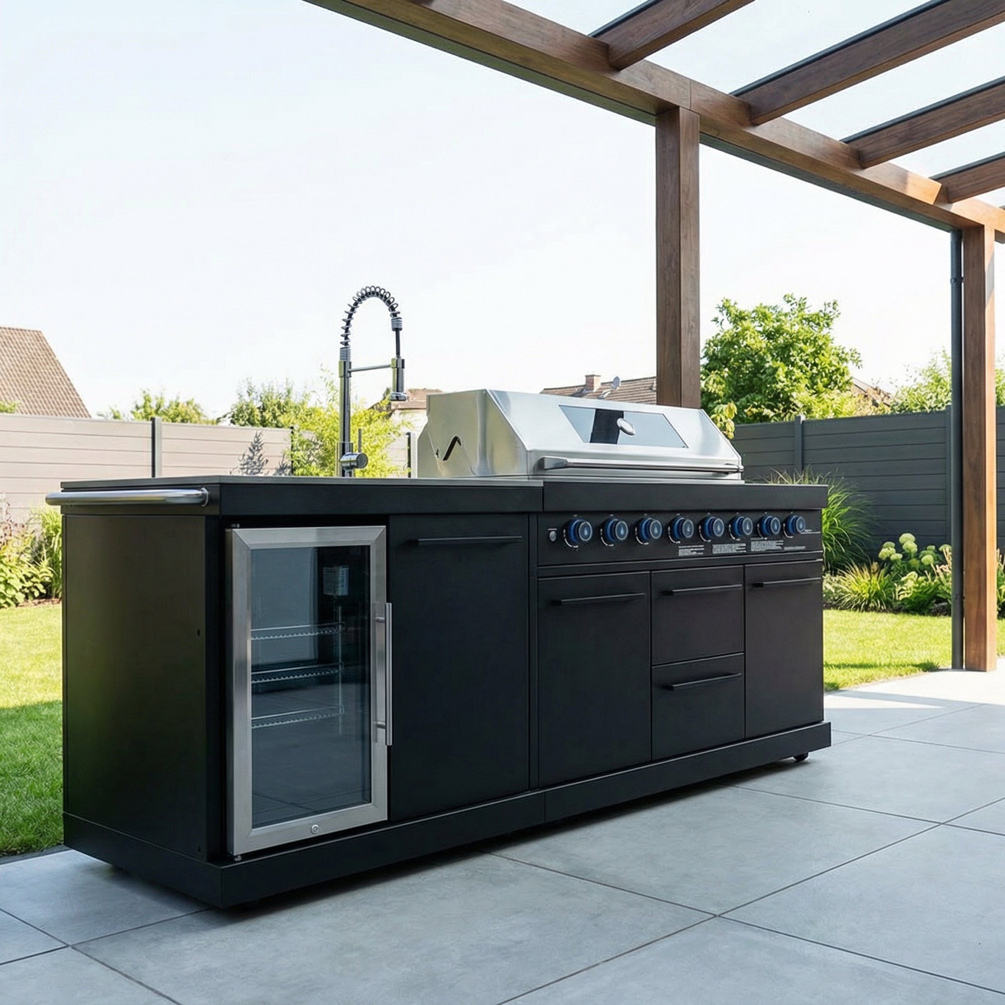 <tc>EMPIRE</tc> S1 Outdoor Kitchen | Gas Grill | Cool-Clean Black