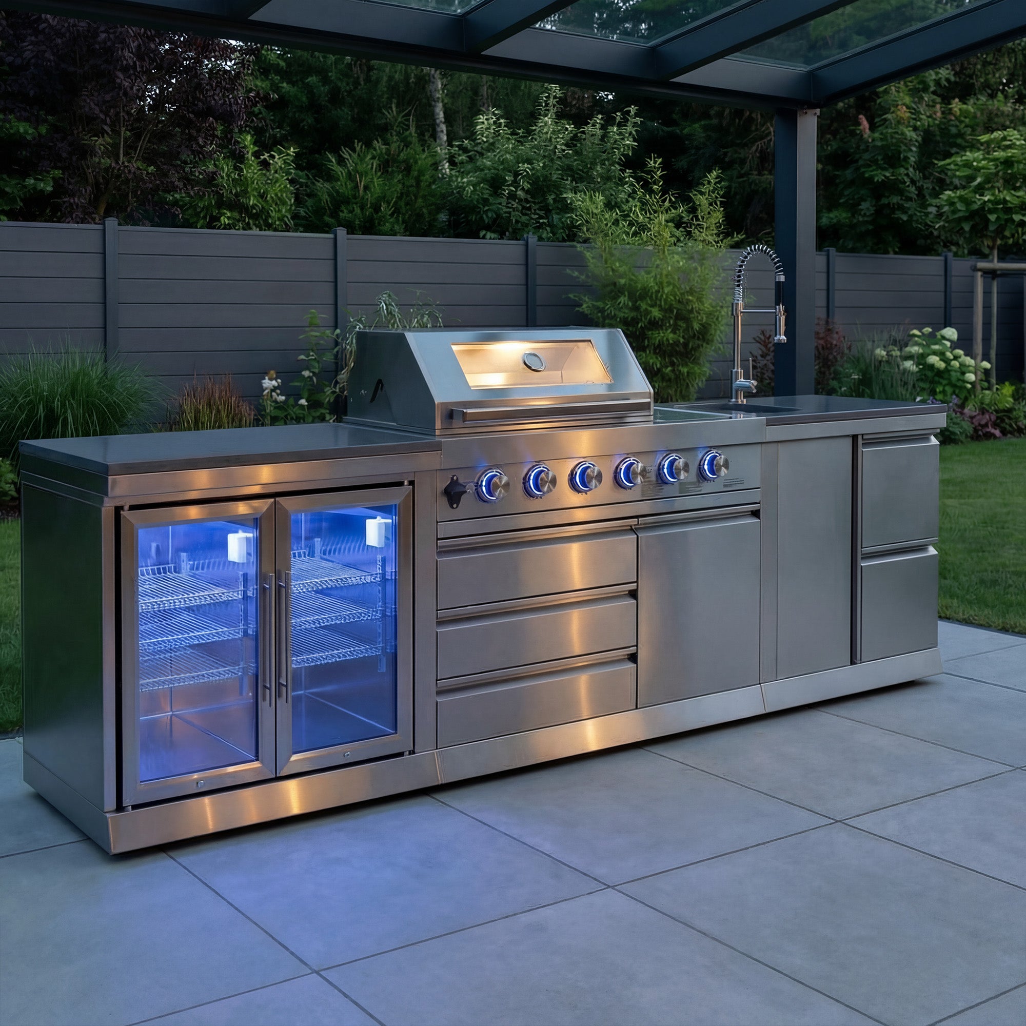 SB-M1 Outdoorküche | Gasgrill | Cool-Duo | Clean