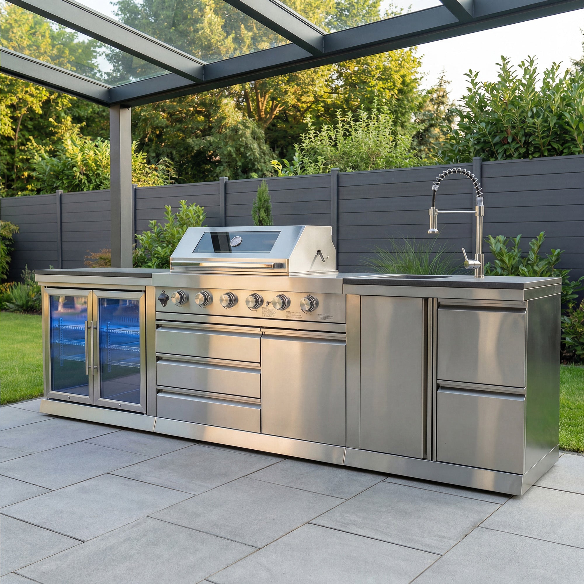 SB-M1 Outdoorküche | Gasgrill | Cool-Duo | Clean