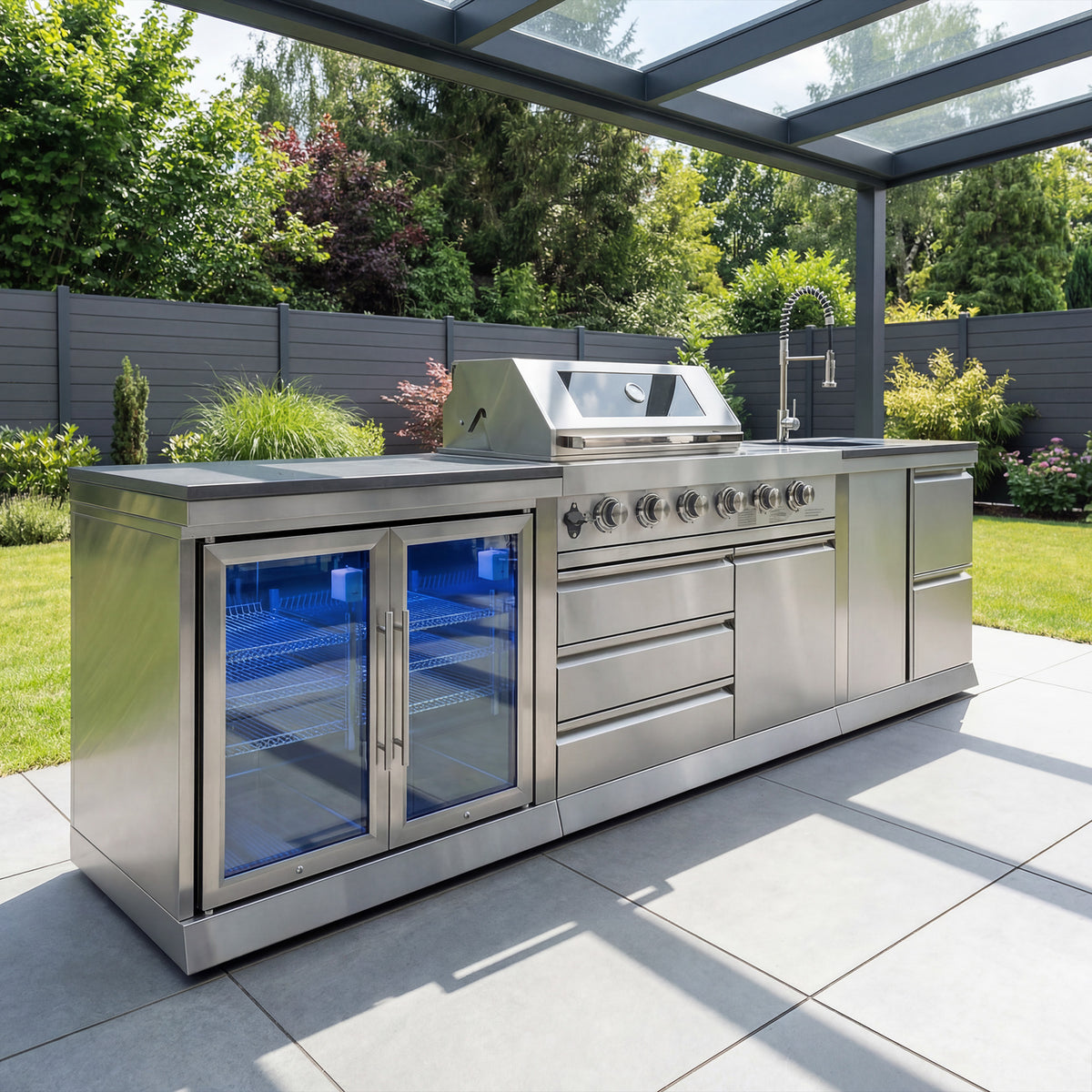 SB-M1 Outdoorküche | Gasgrill | Cool-Duo | Clean