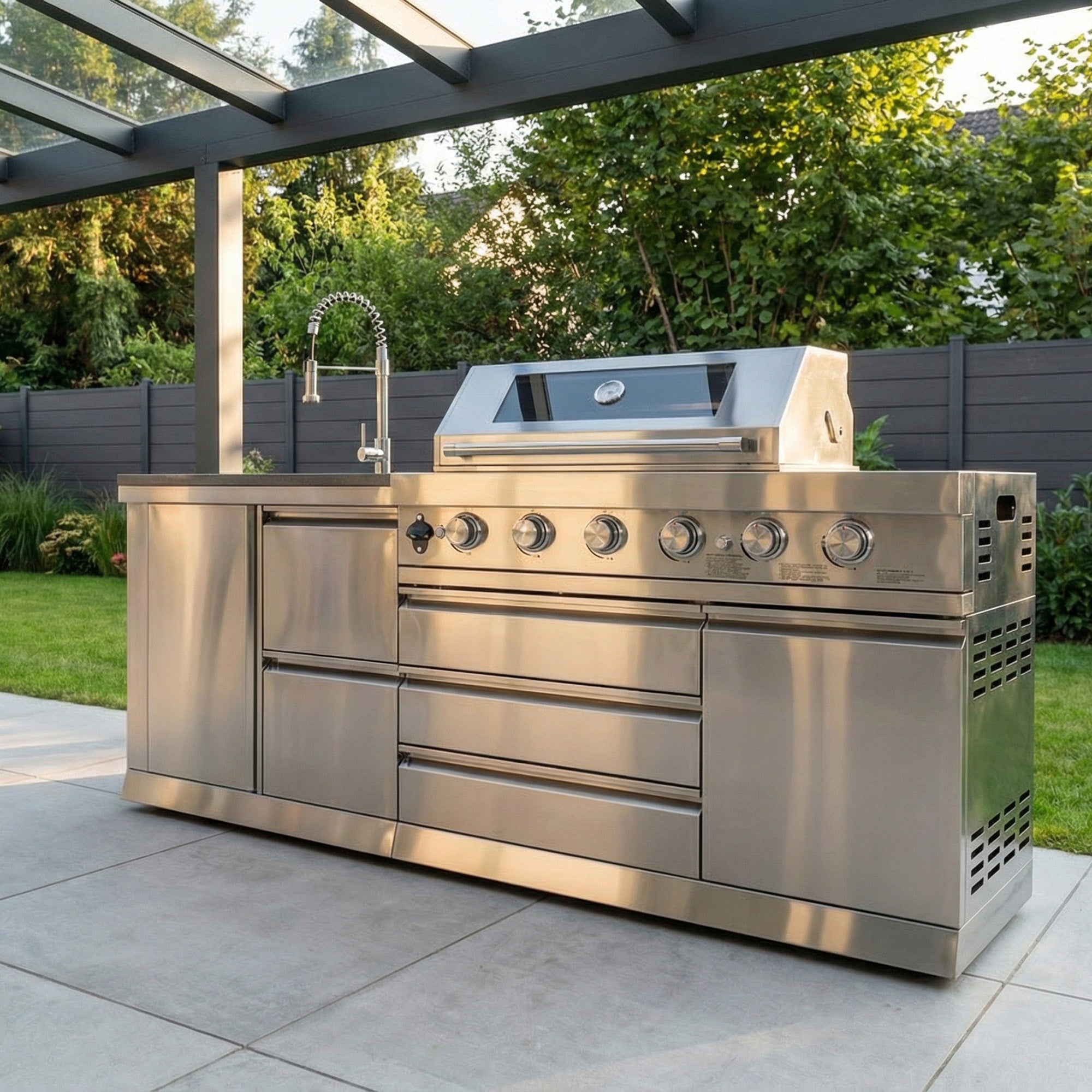 SB-S3 Outdoorküche | Gasgrill | Clean