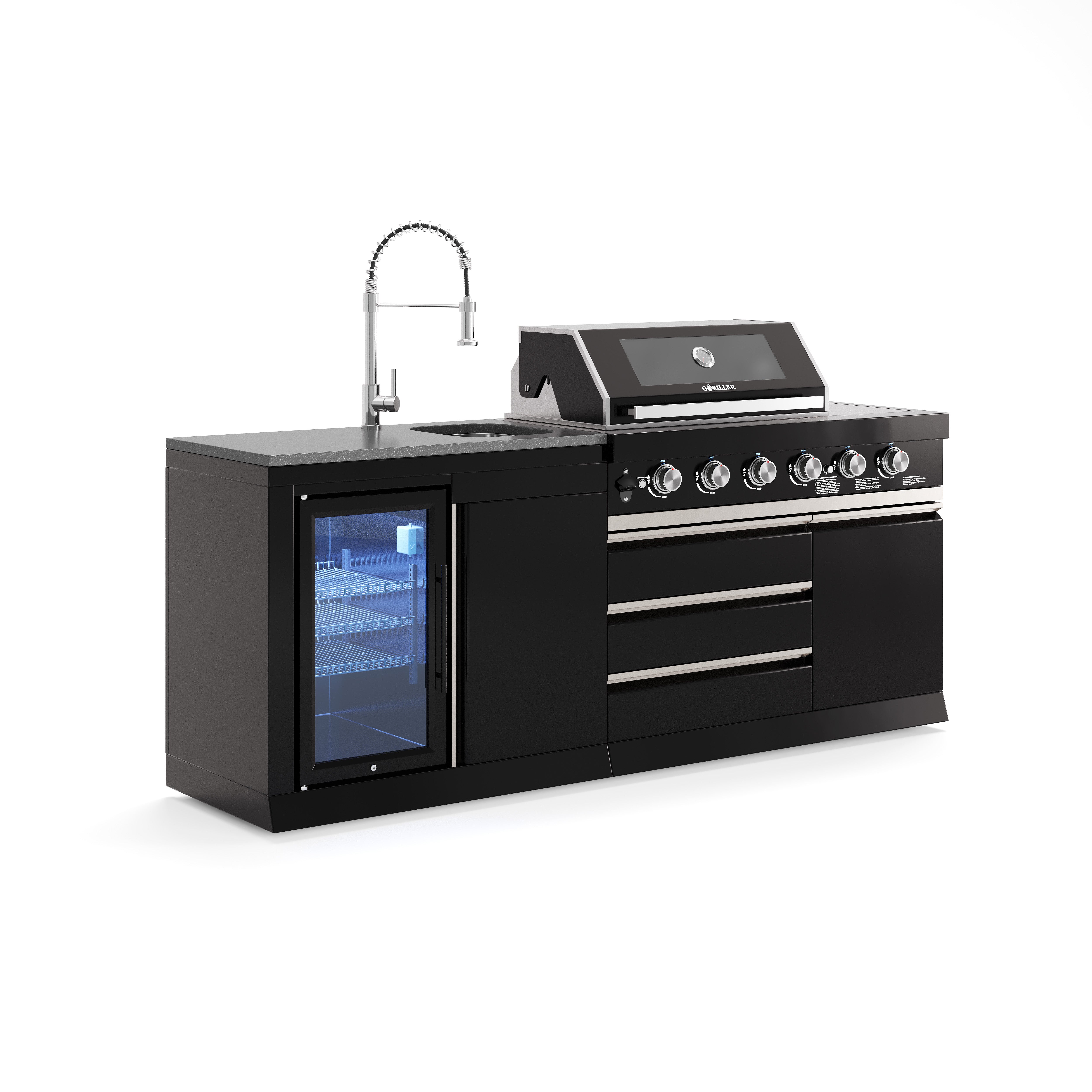 BB-S6 Outdoorküche | 6-burner gas grill | Cool-Clean