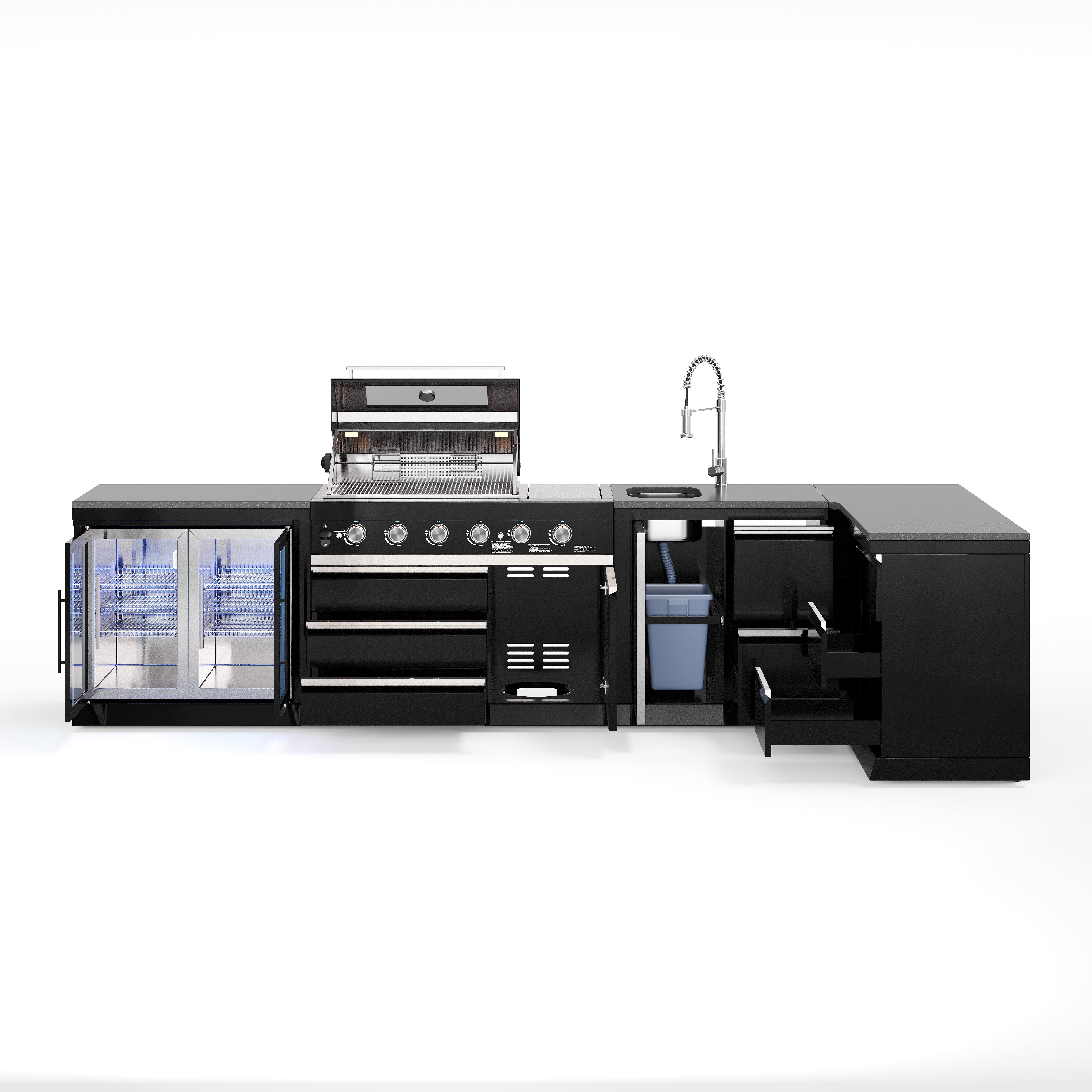 BB-XL1 Outdoorküche | Gasgrill | Cool-Duo | Clean | Prep | Corner