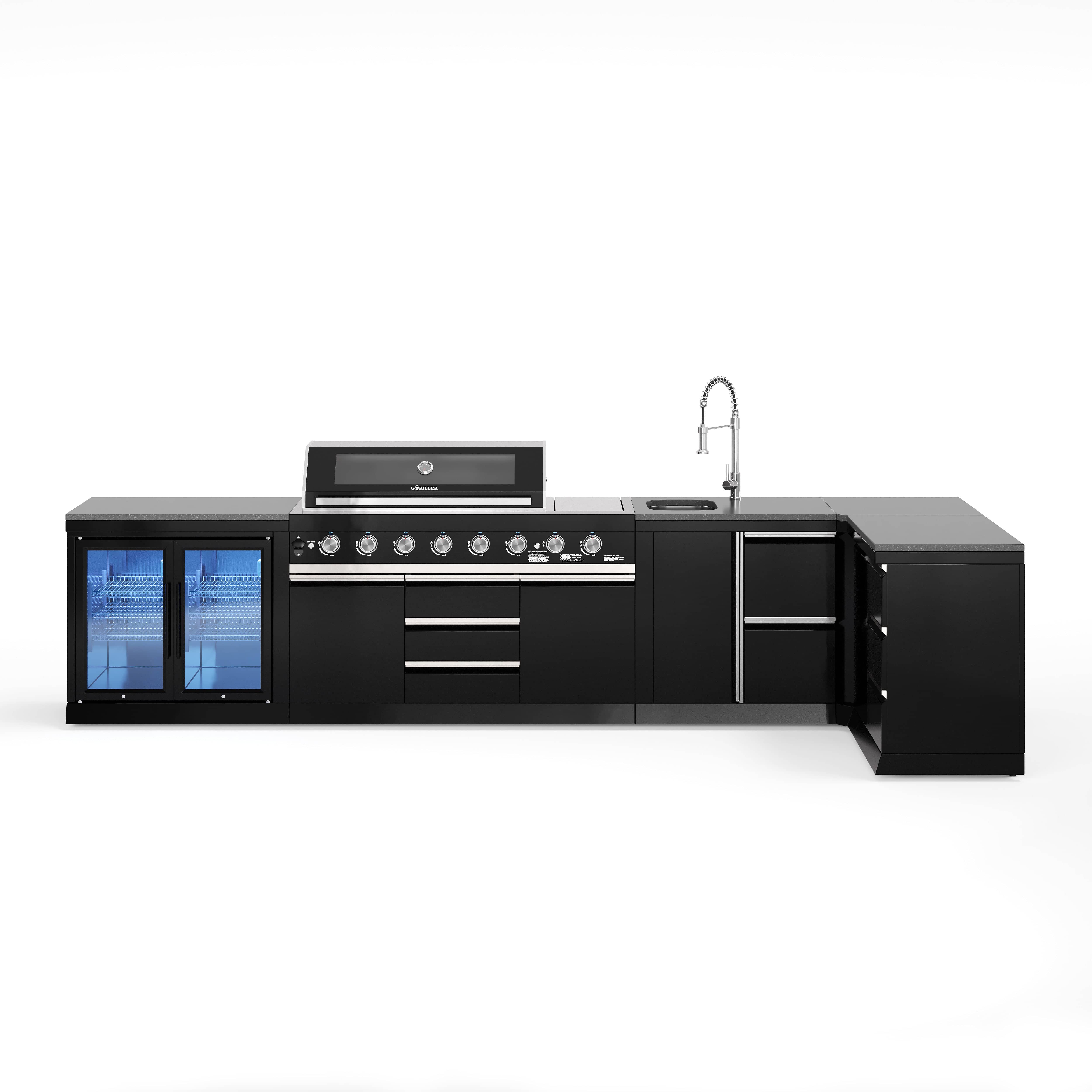 BB-XL1 Outdoorküche | Gasgrill | Cool-Duo | Clean | Prep | Corner