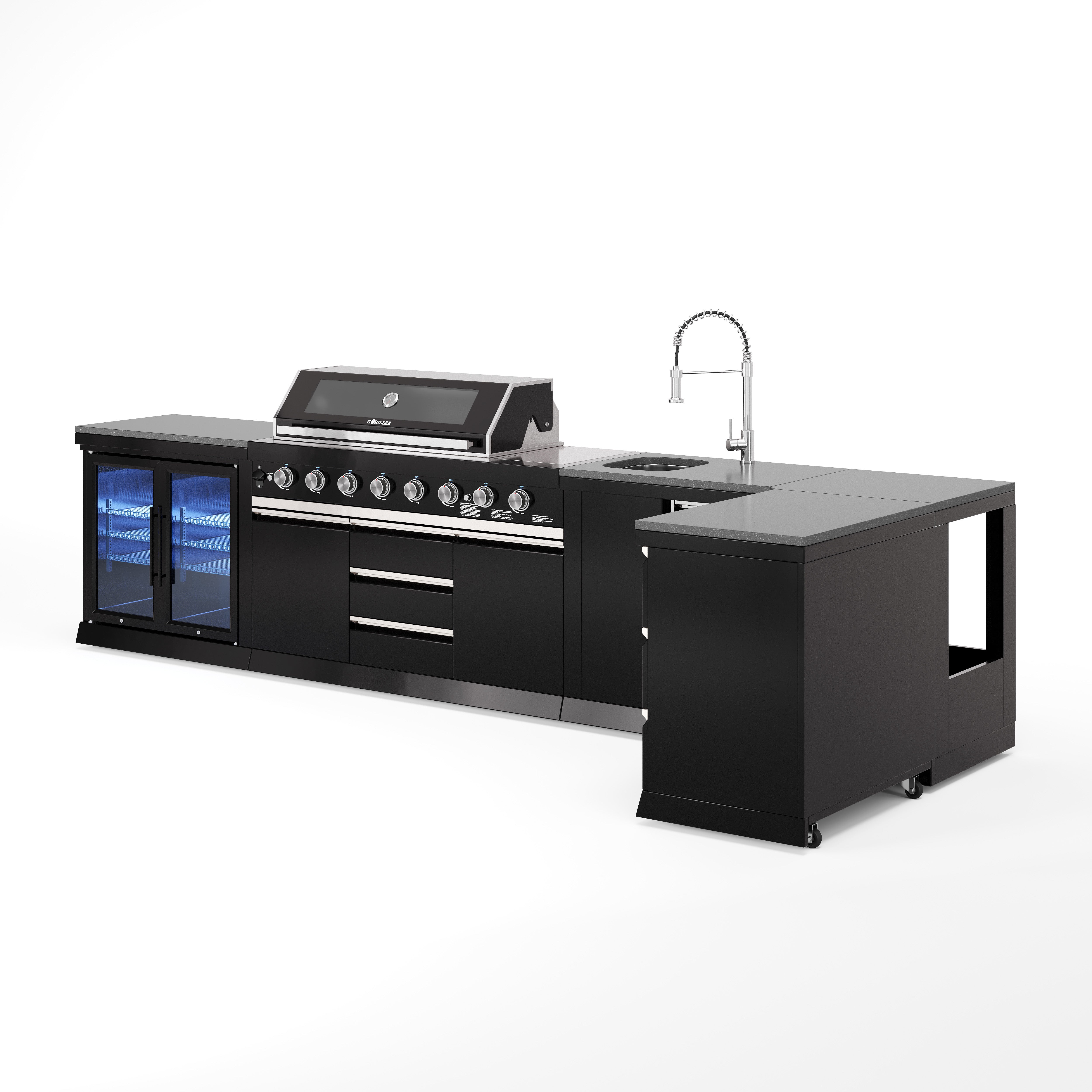 BB-XL1 Outdoorküche | Gasgrill | Cool-Duo | Clean | Prep | Corner