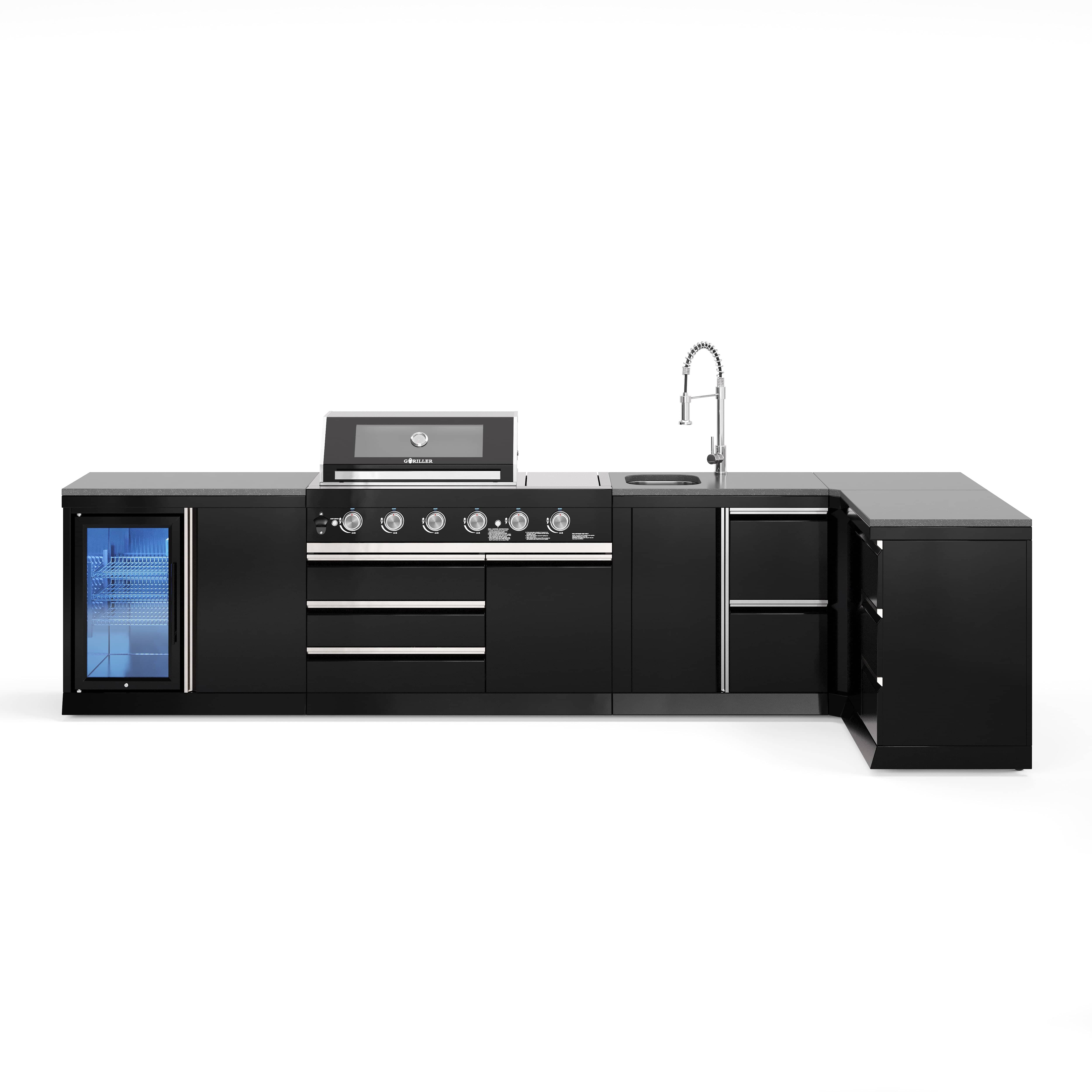 BB-XL2 Outdoorküche | Gasgrill | Cool | Clean | Prep | Corner