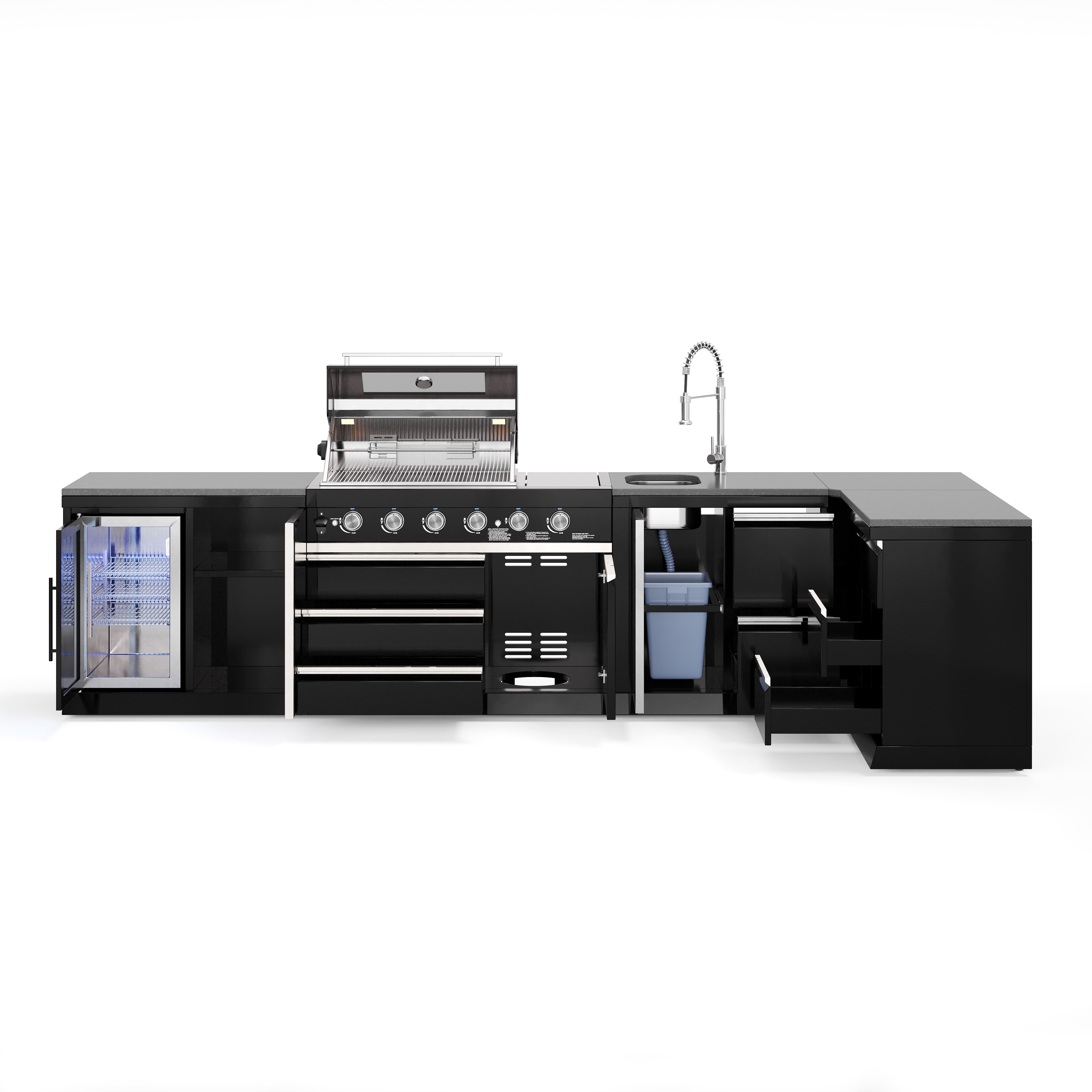 BB-XL2 Outdoorküche | Gasgrill | Cool | Clean | Prep | Corner