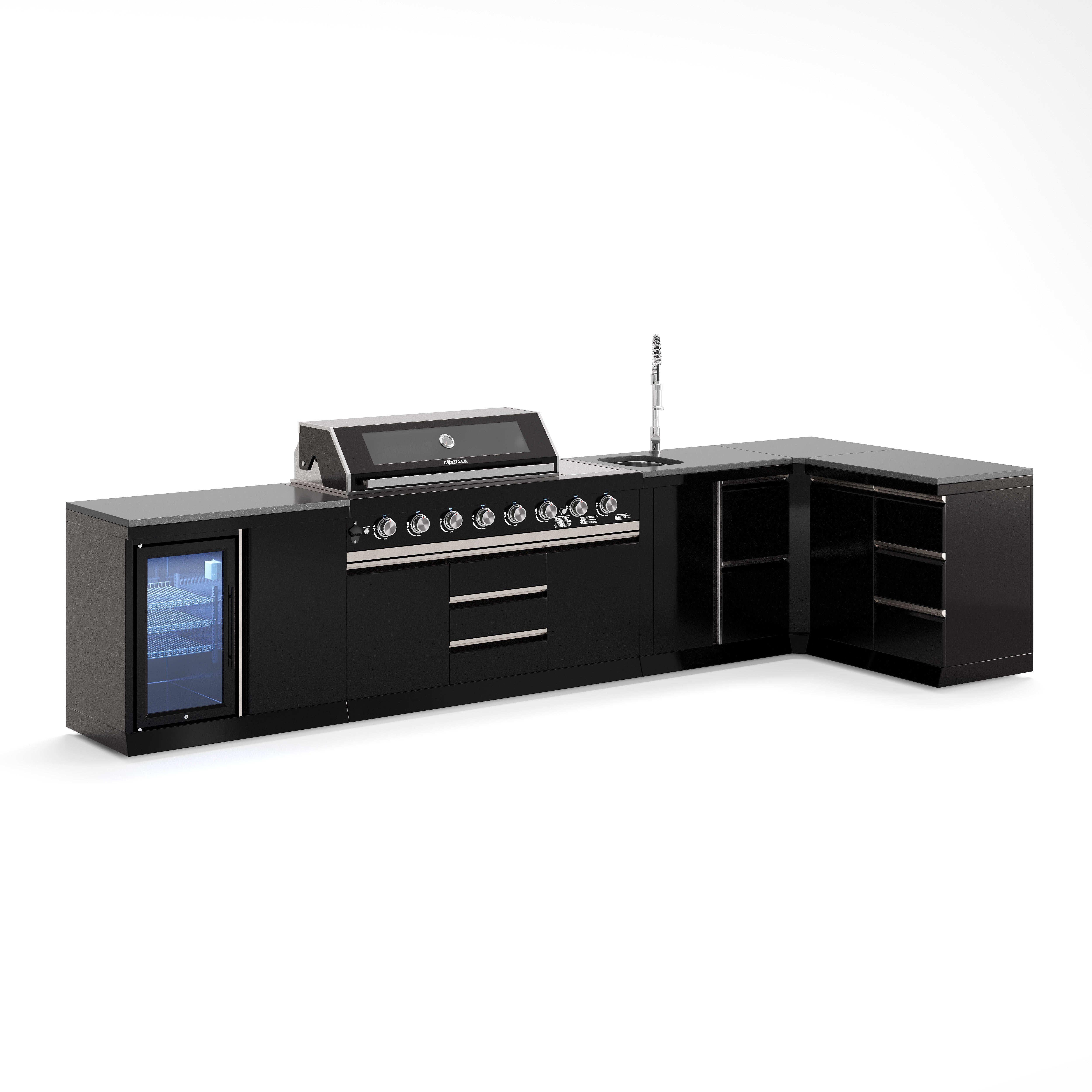 BB-XL2 Outdoorküche | Gasgrill | Cool | Clean | Prep | Corner