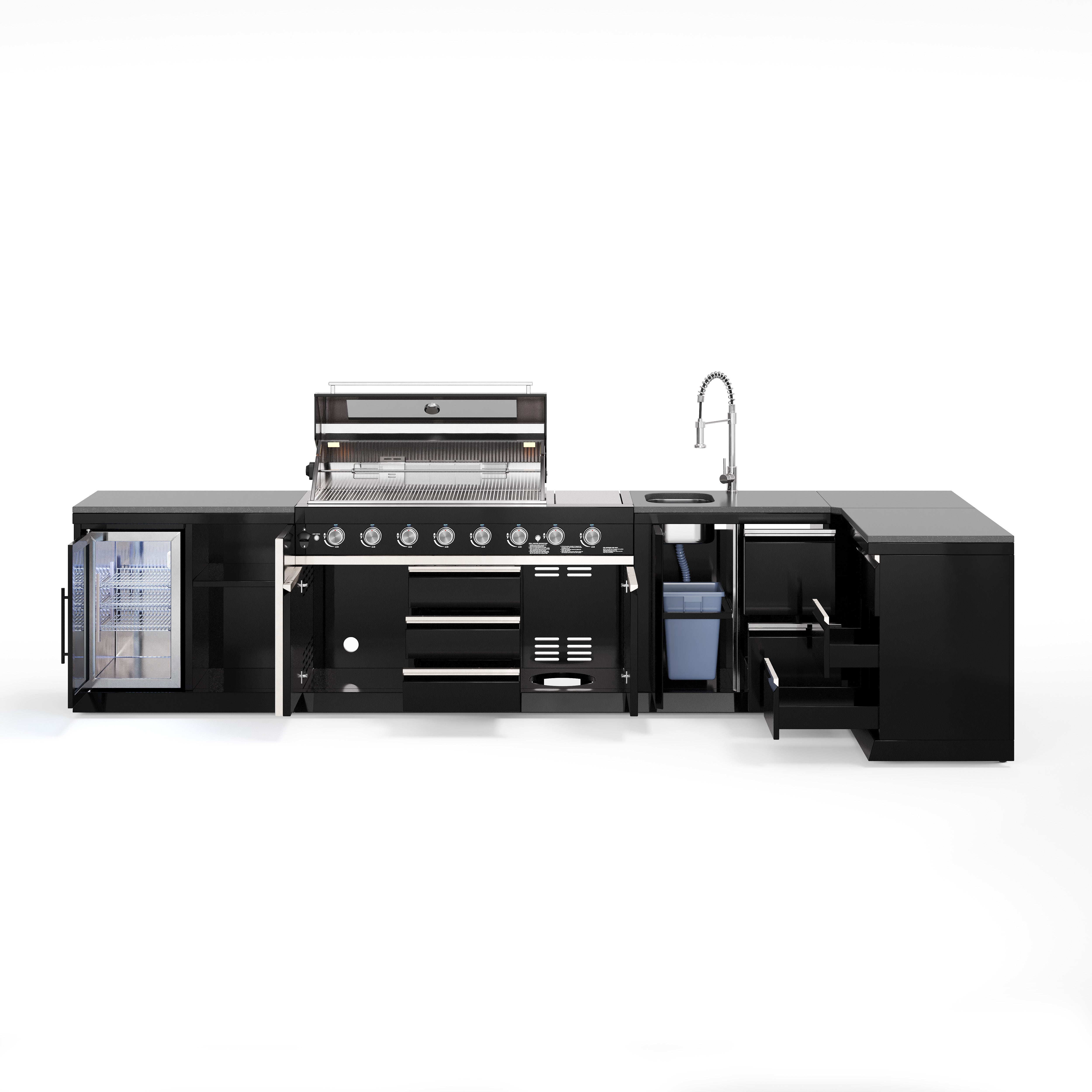 BB-XL2 Outdoorküche | Gasgrill | Cool | Clean | Prep | Corner