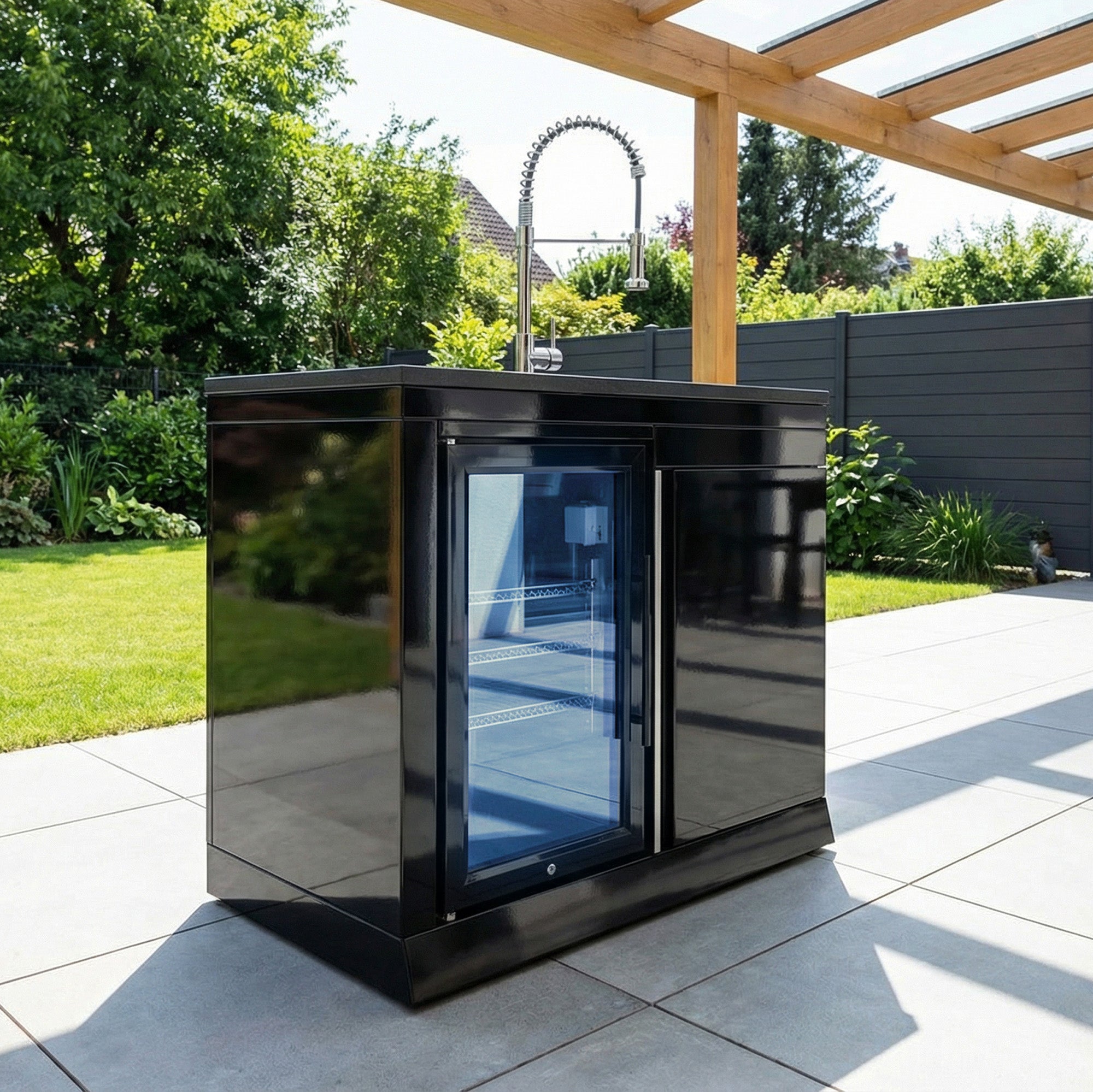 BLACKBACK COOL-CLEAN Kühlschrank-Spülbecken-Kombi