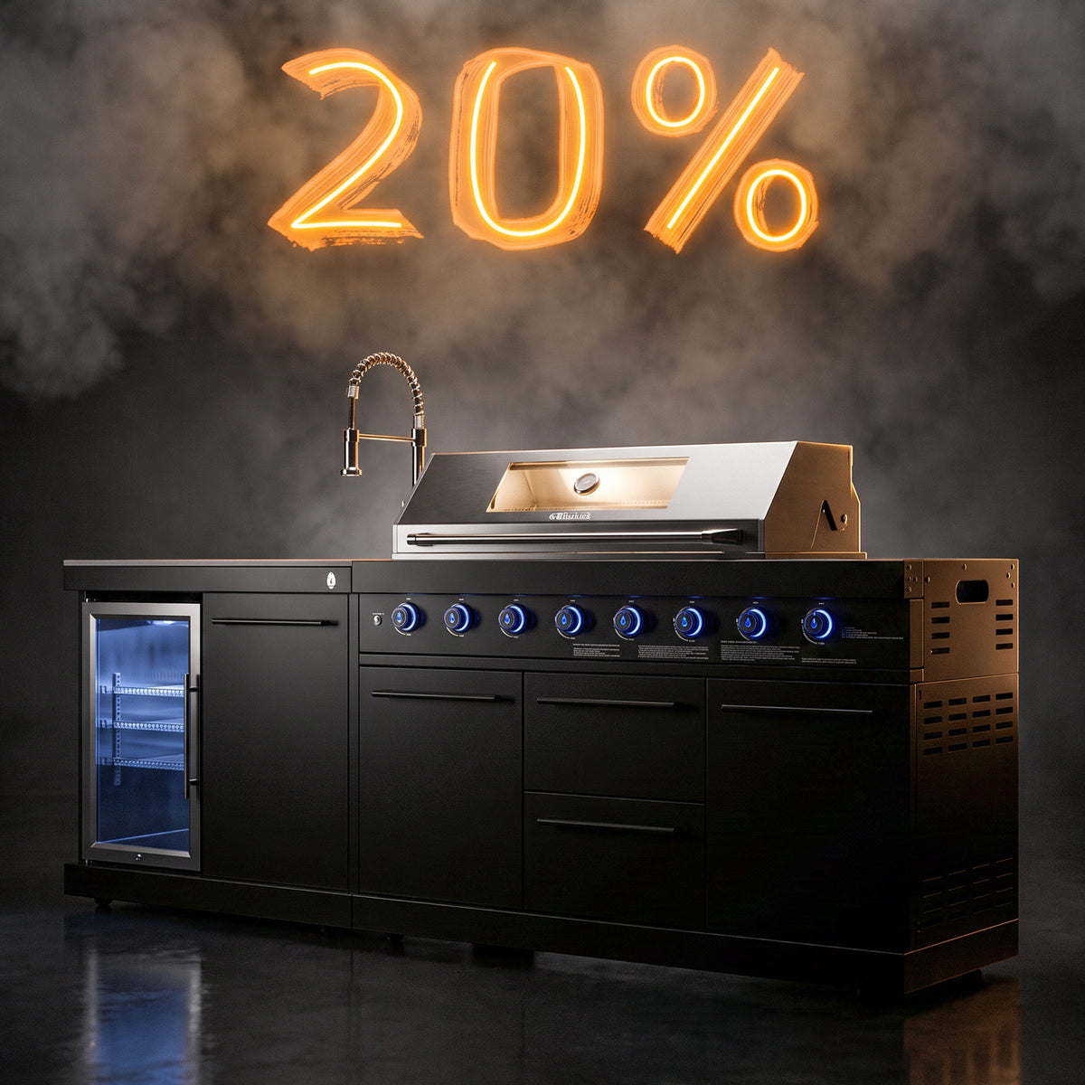 <tc>EMPIRE</tc> S1 Outdoor Kitchen | Gas Grill | Cool-Clean Black