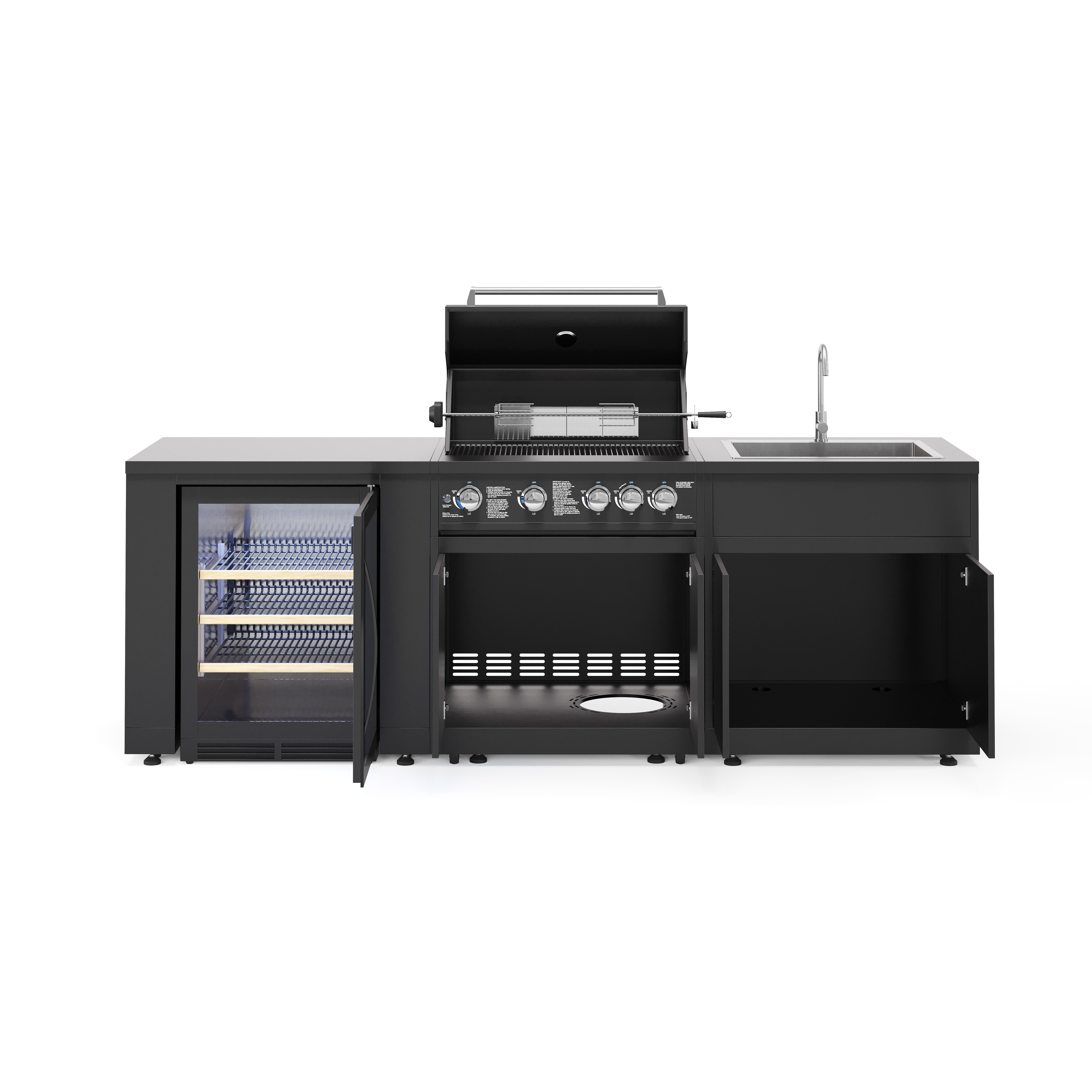 JUNGLE M1 Outdoorküche | 5-Brenner Gasgrill | Cool | Clean