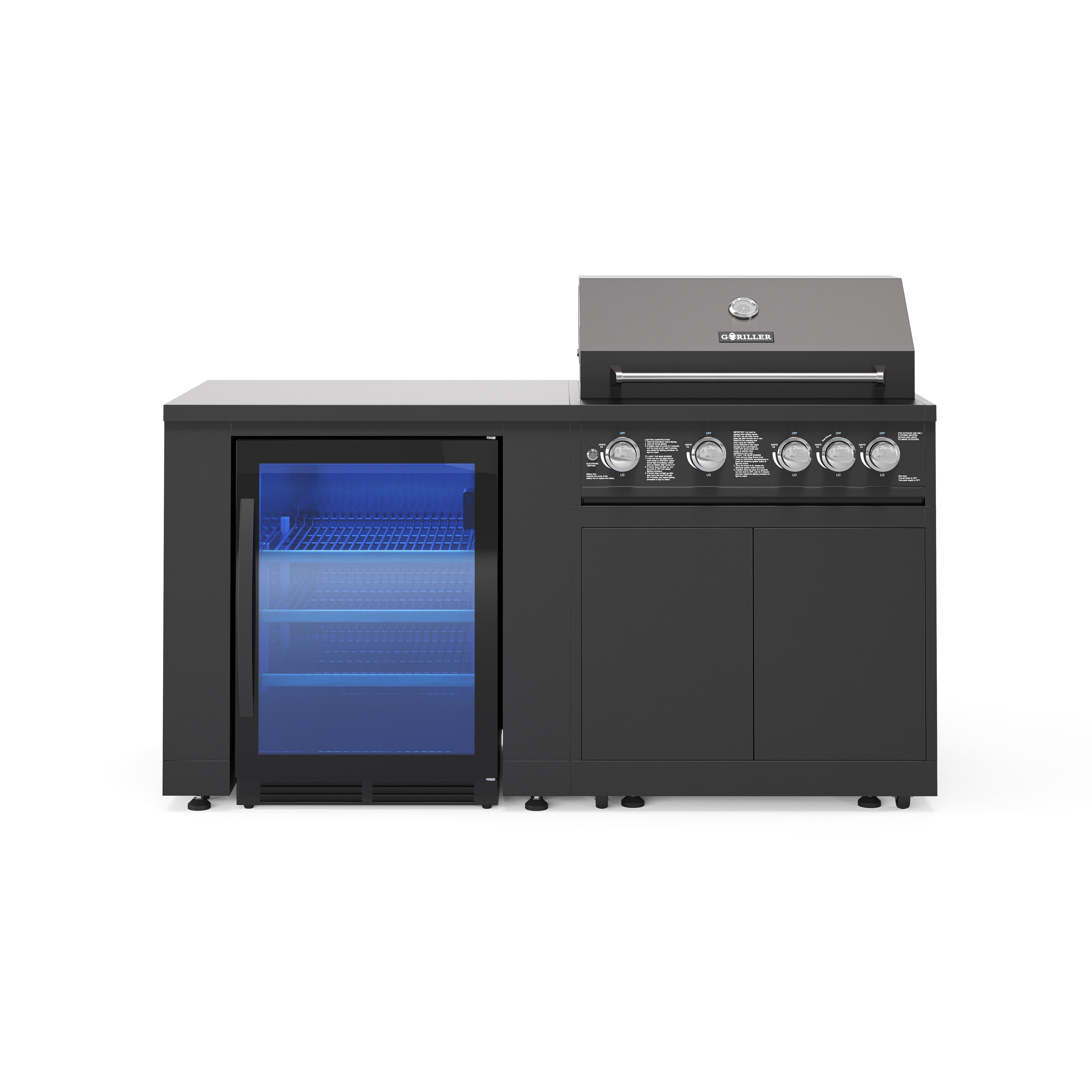 JUNGLE S1 Outdoorküche | 5-Brenner Gasgrill | Cool