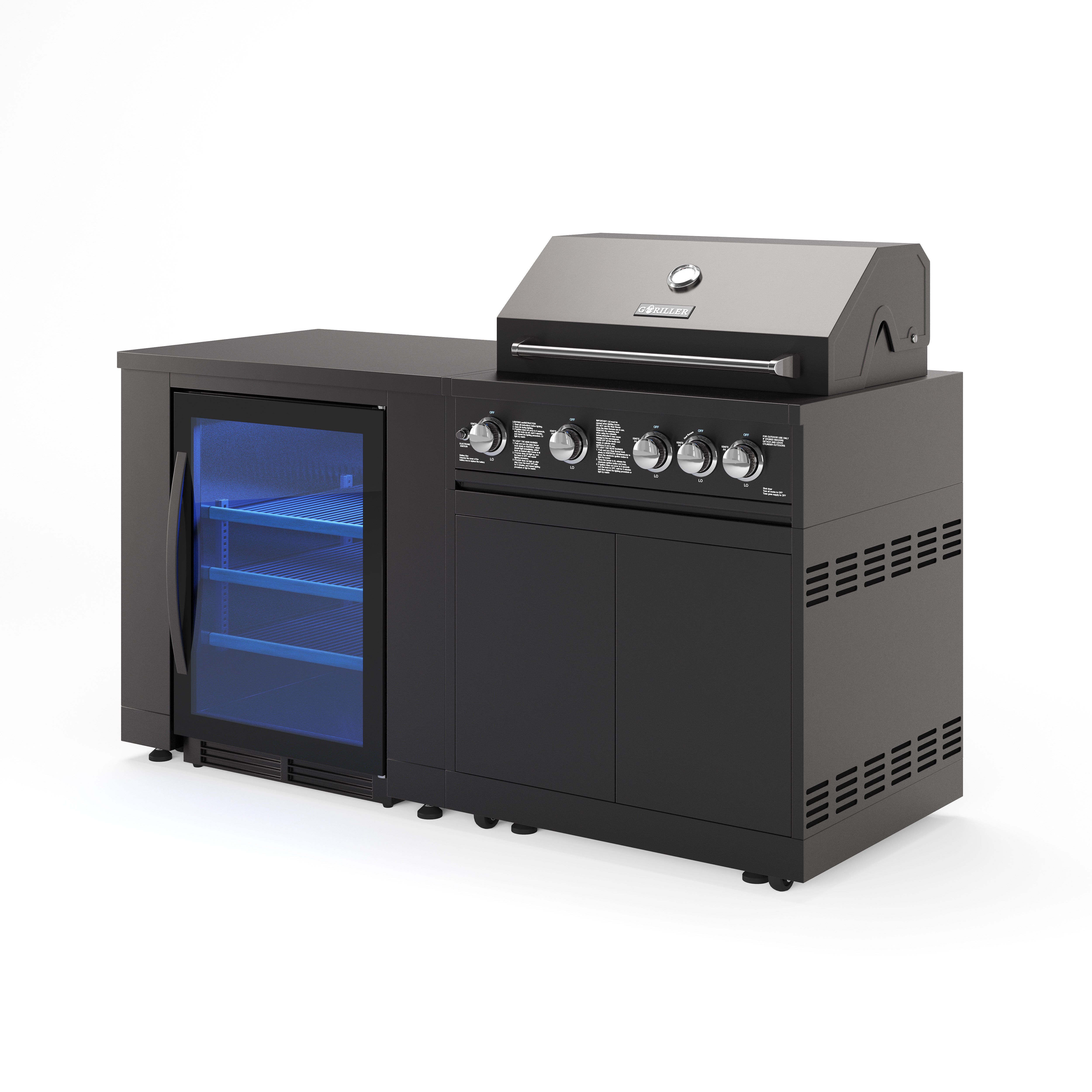 JUNGLE S1 Outdoorküche | 5-Brenner Gasgrill | Cool