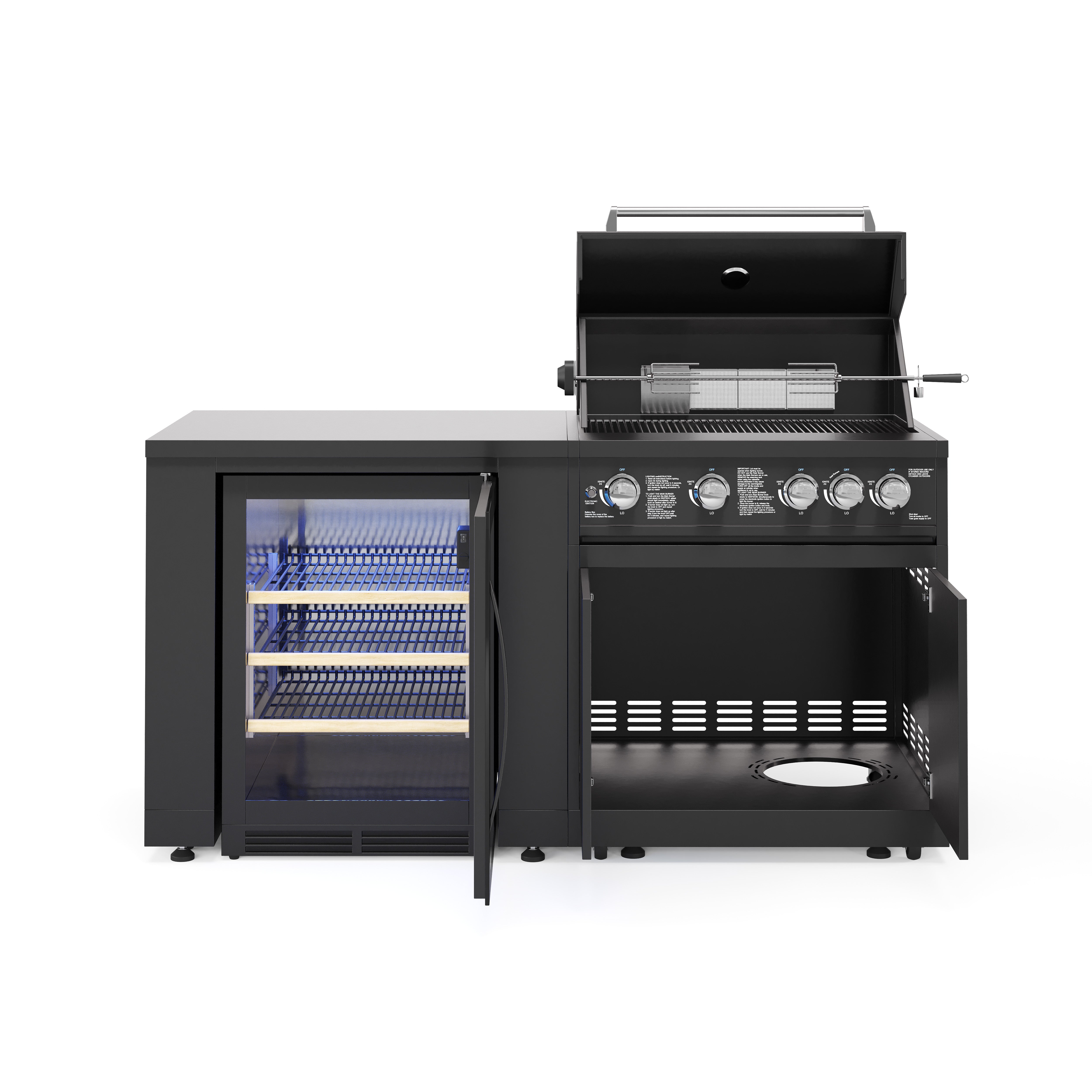 JUNGLE S1 Outdoorküche | 5-Brenner Gasgrill | Cool